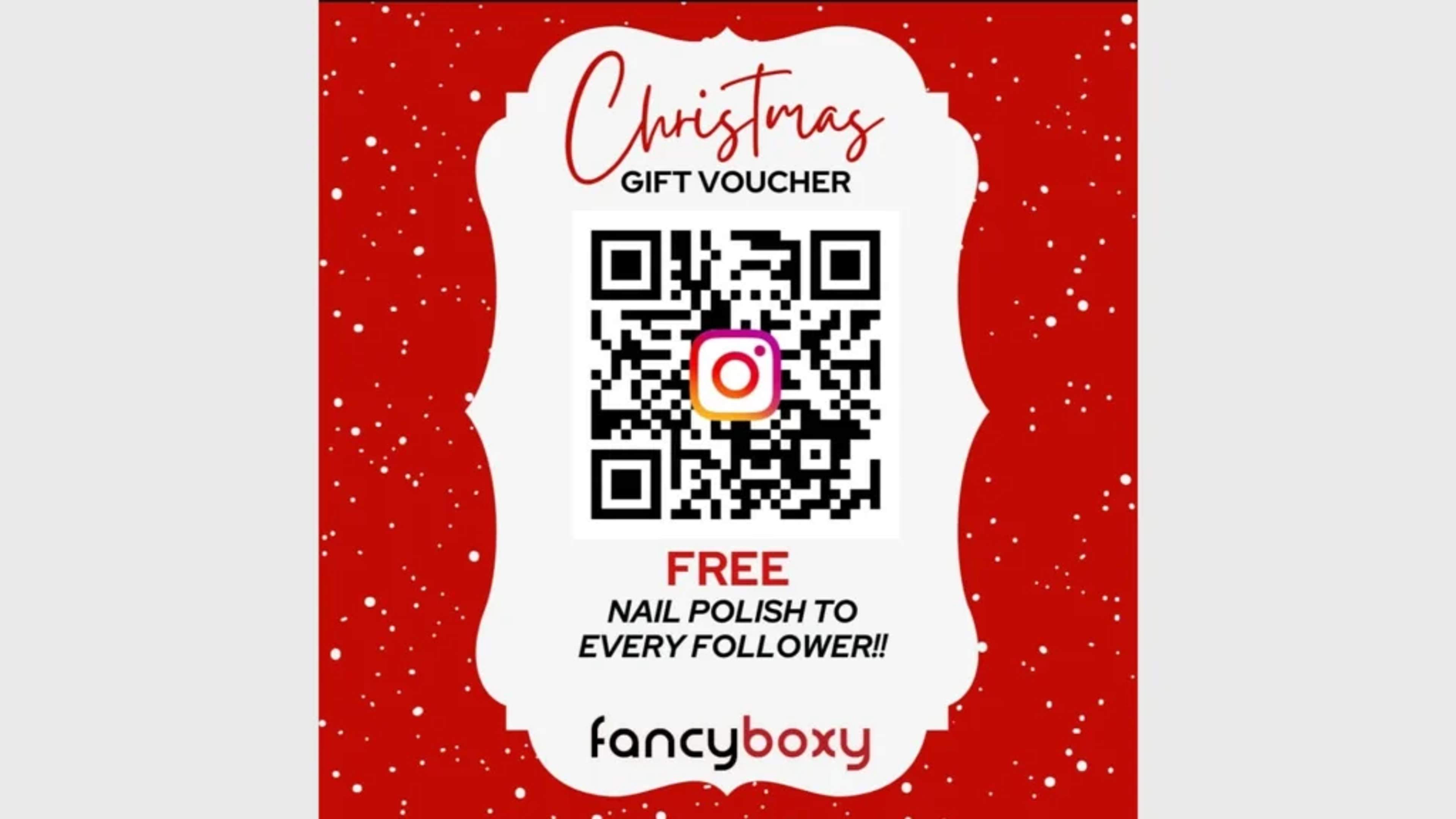 social media qr code gift voucher for festive campaigns