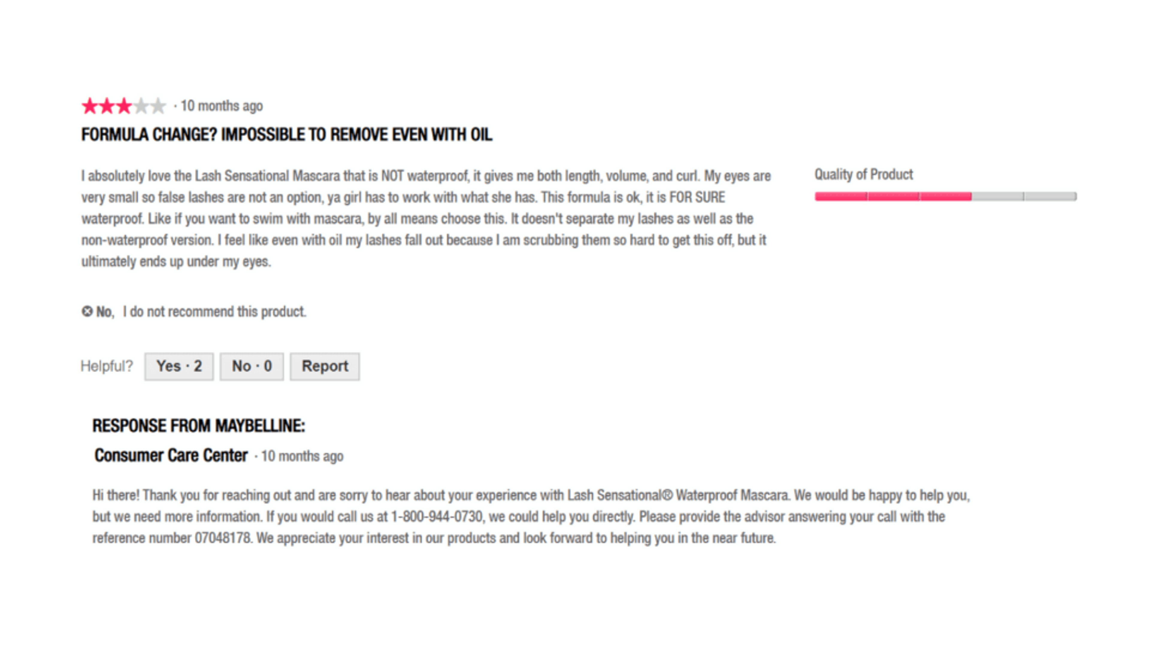 Respond to negative product reviews