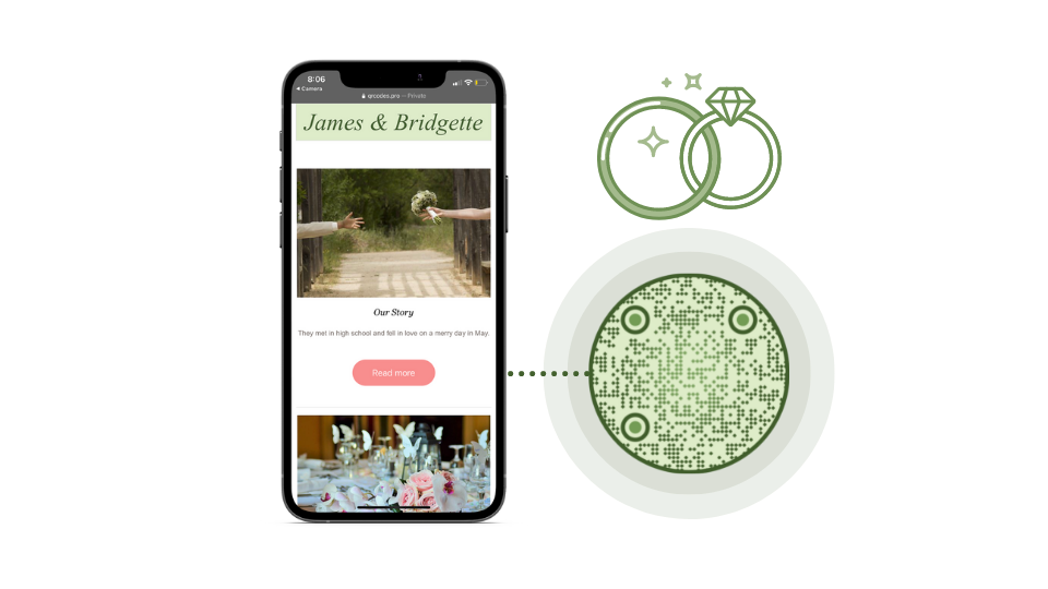 Create a form QR Code for wedding RSVPs