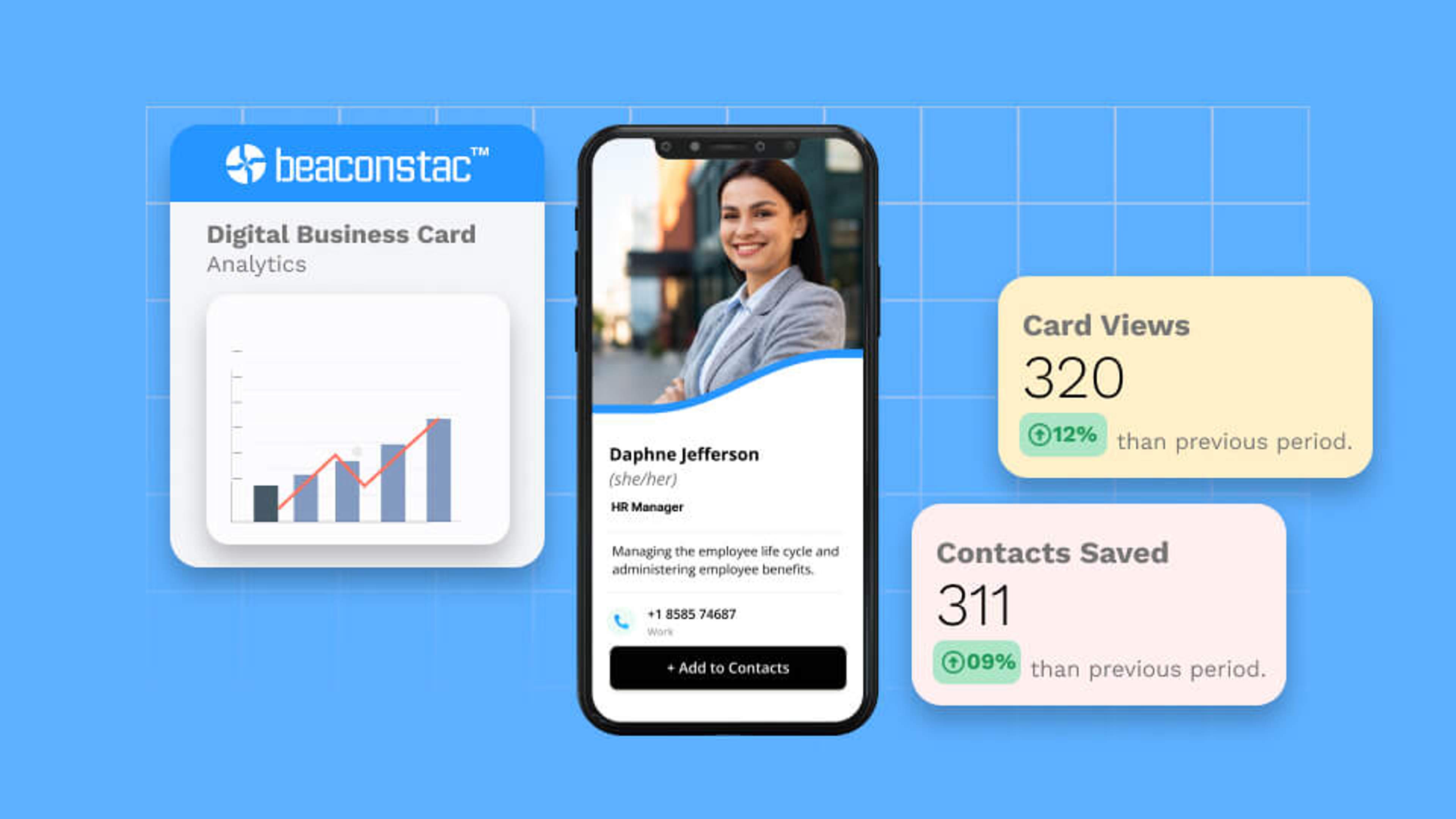 Track you networking efforts at HR conferences via digital business cards.