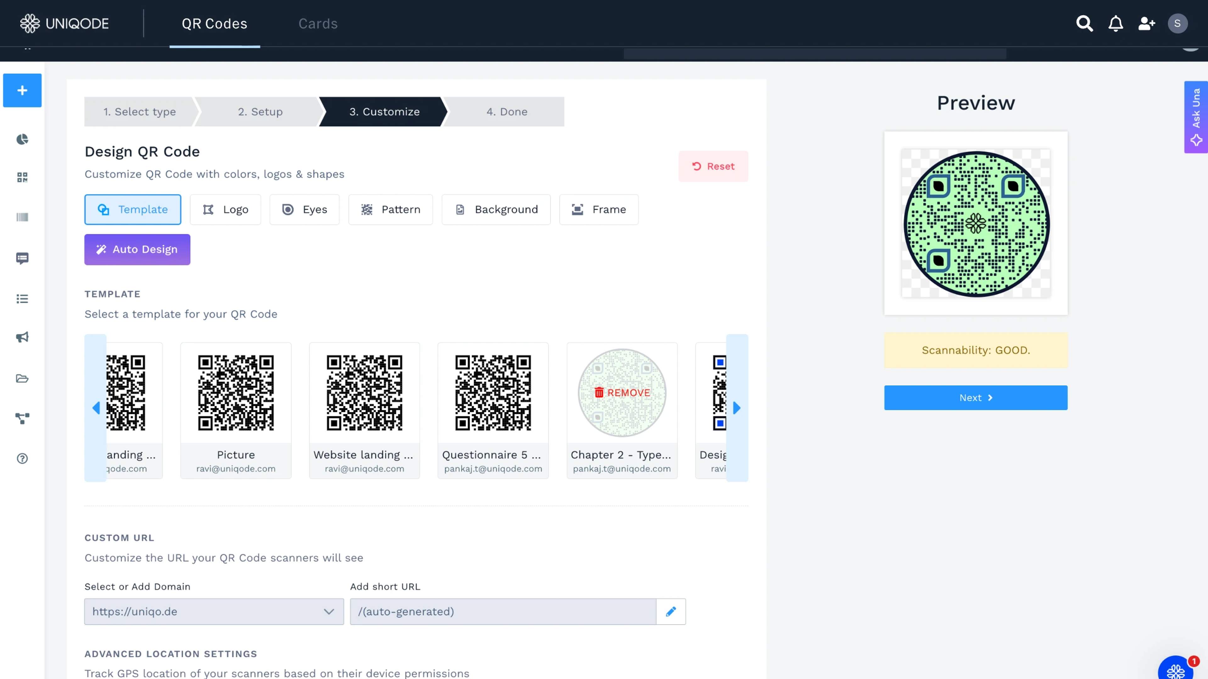 customize QR Code