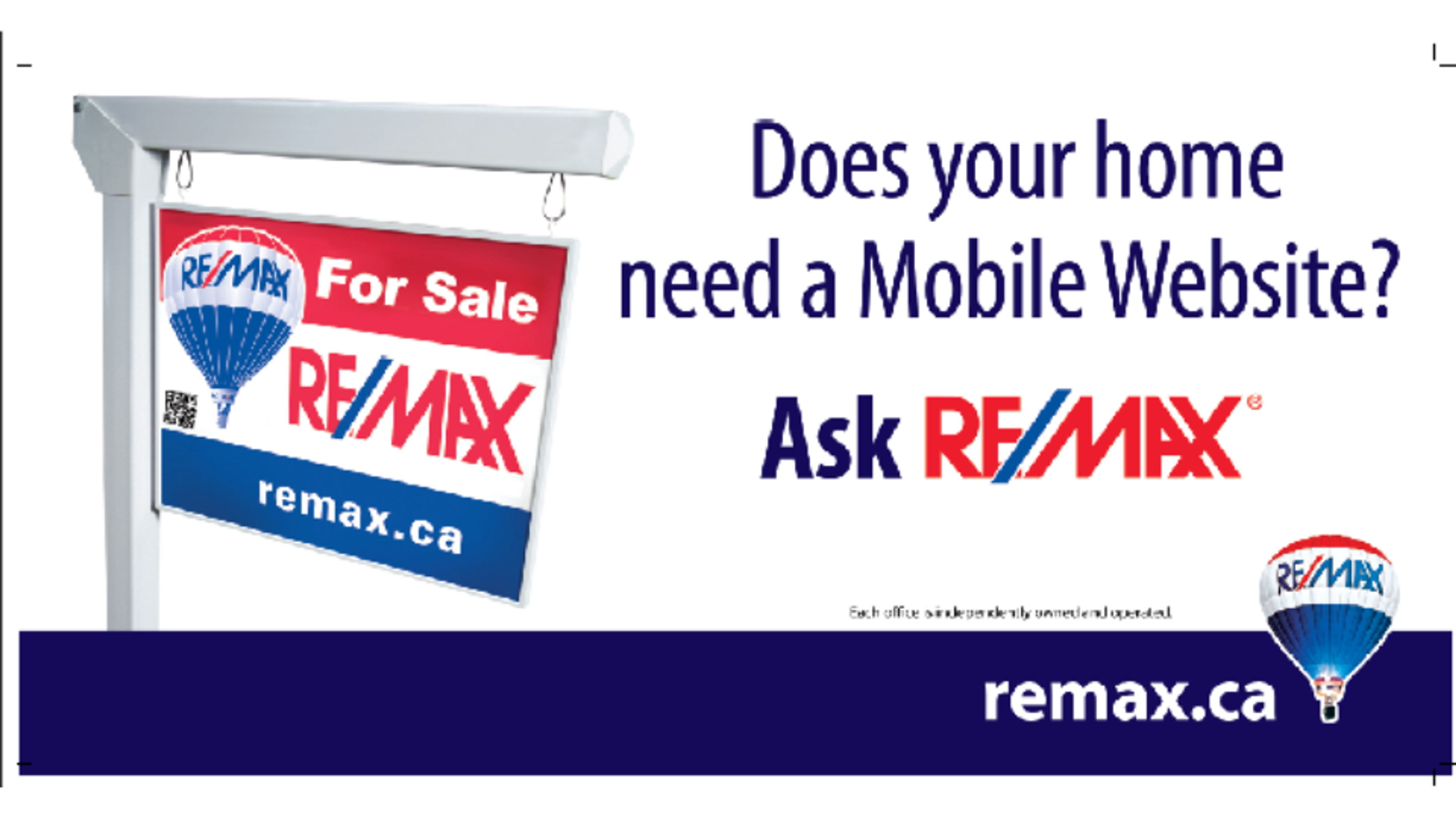 Real Estate Maximums uses QR Codes on billboards to advertise their properties