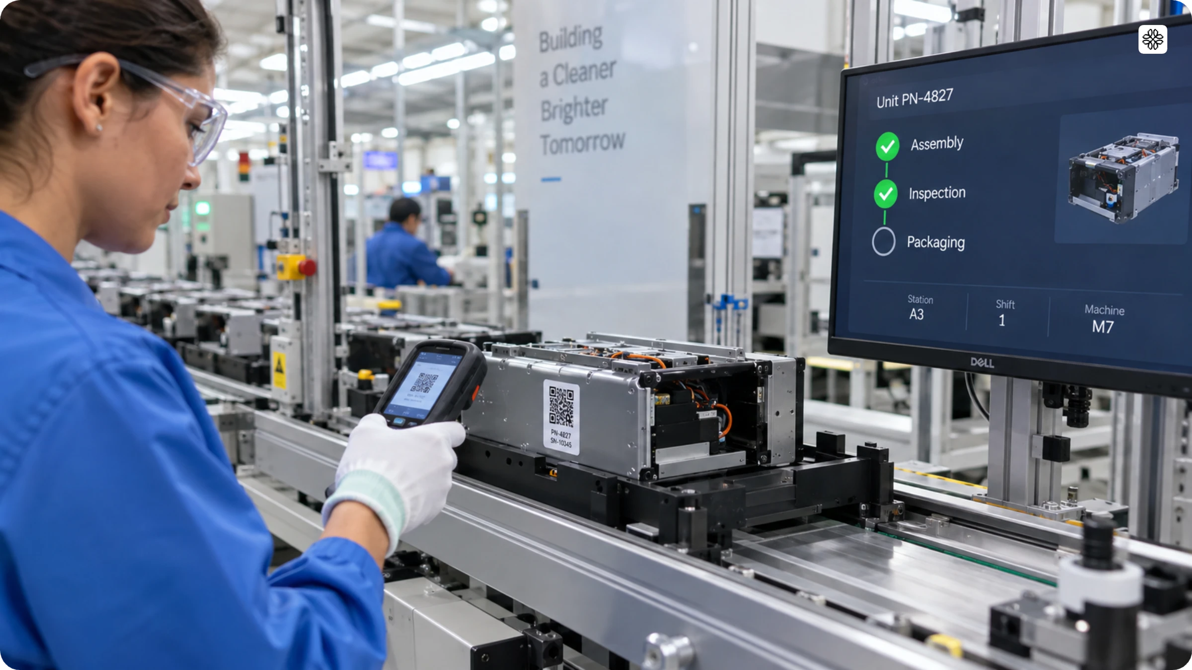 Tracking production using QR Codes