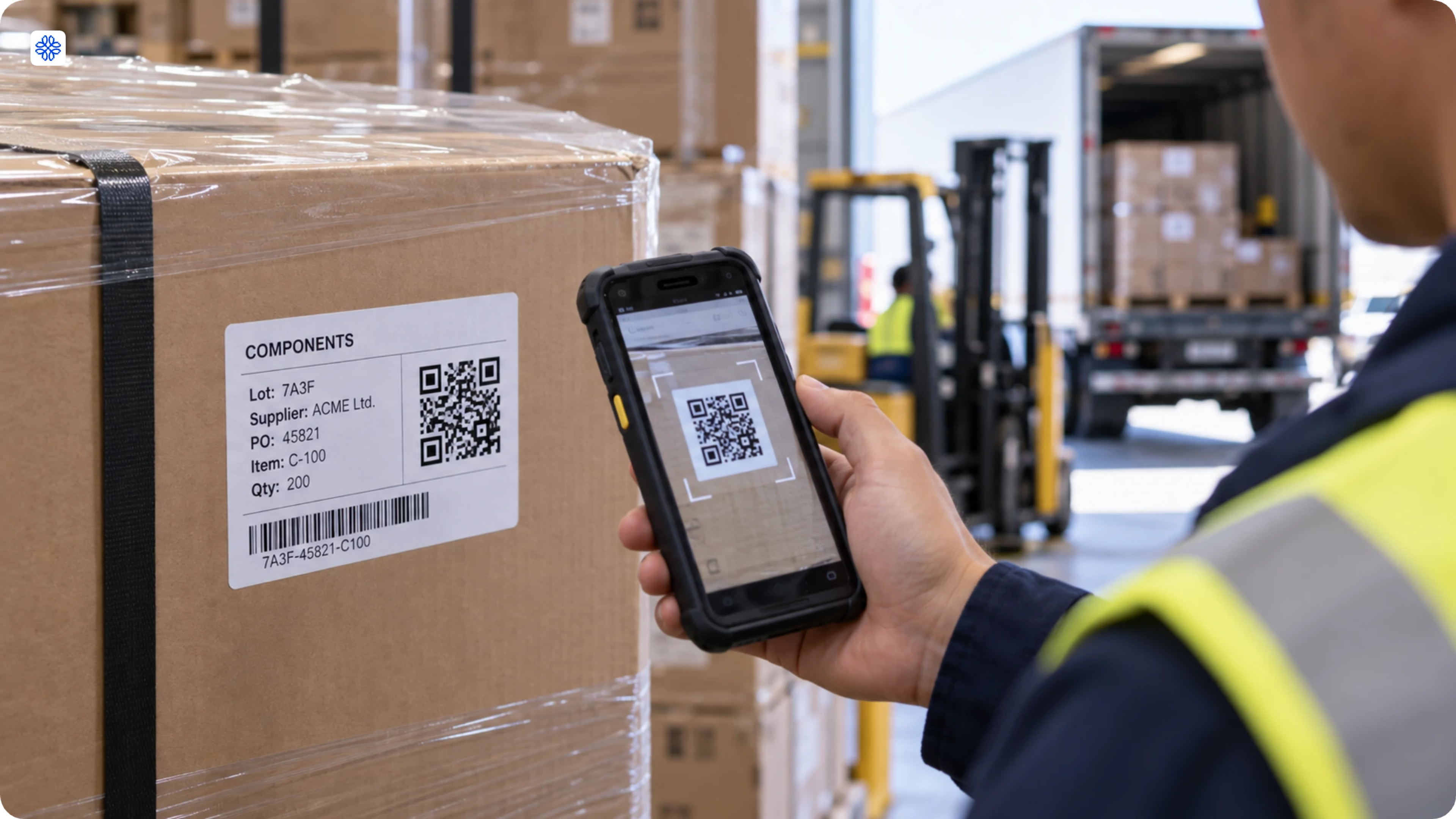 supply chain and logistics traceability with QR Codes