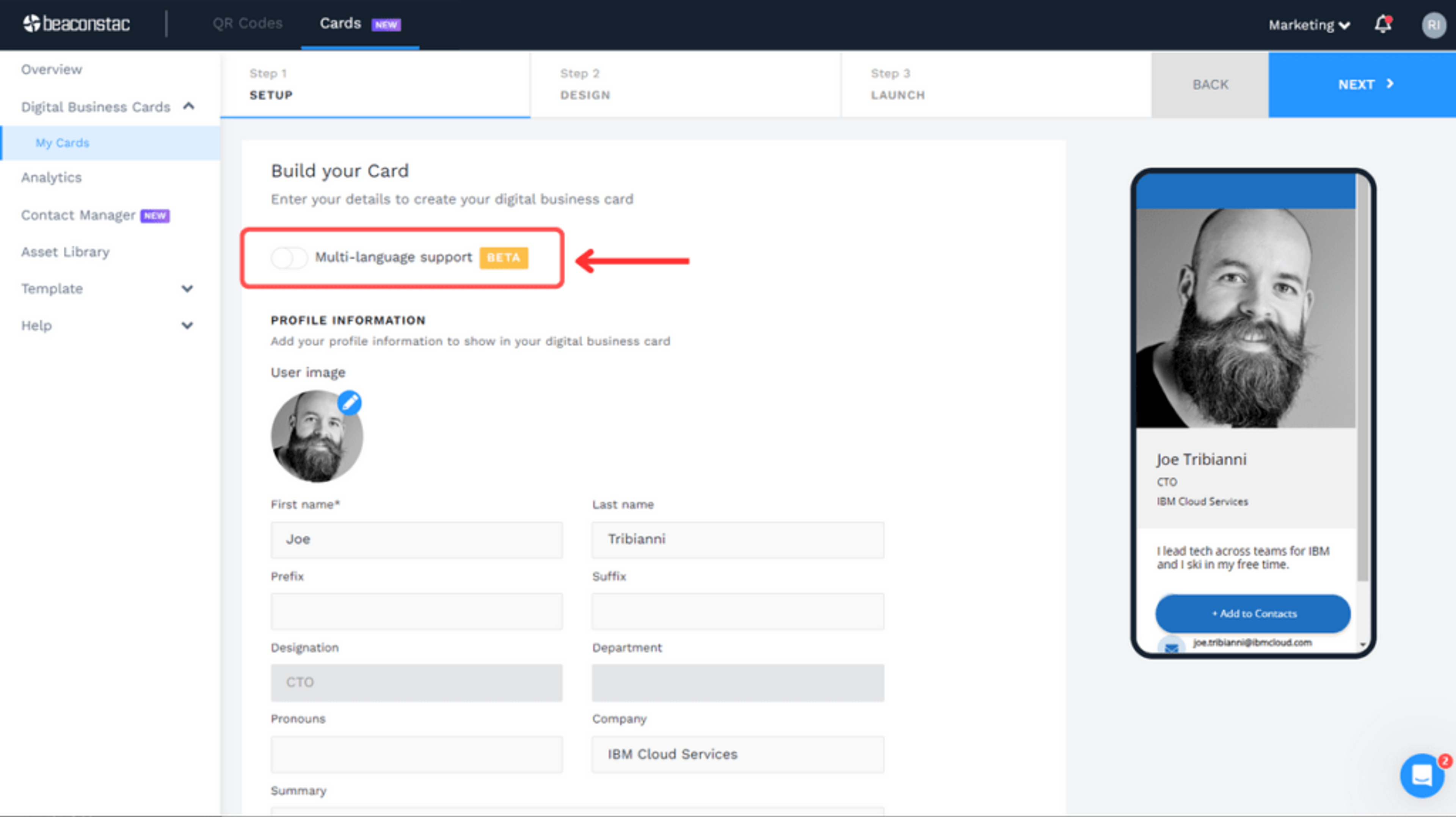 Enable Multi-language support