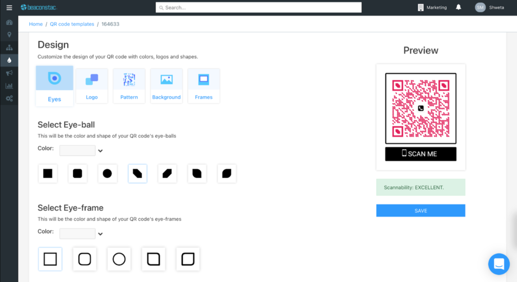 Edit the QR Code template