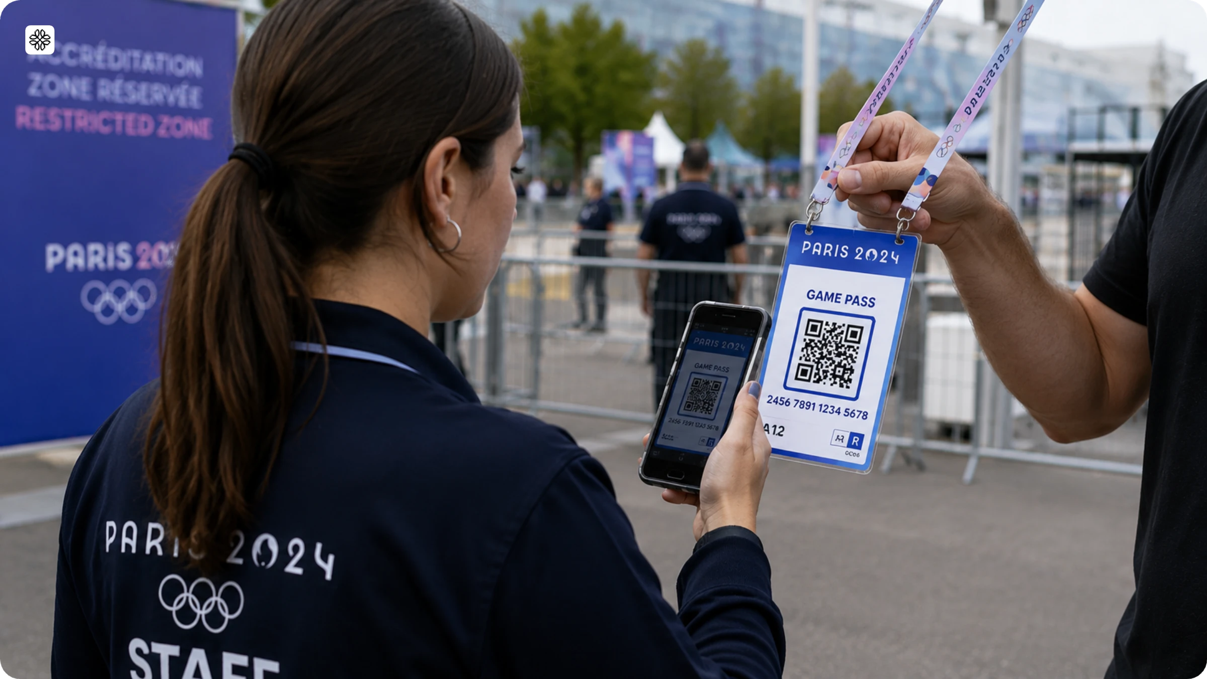 QR Code marketing example at Paris 2024 Olympics