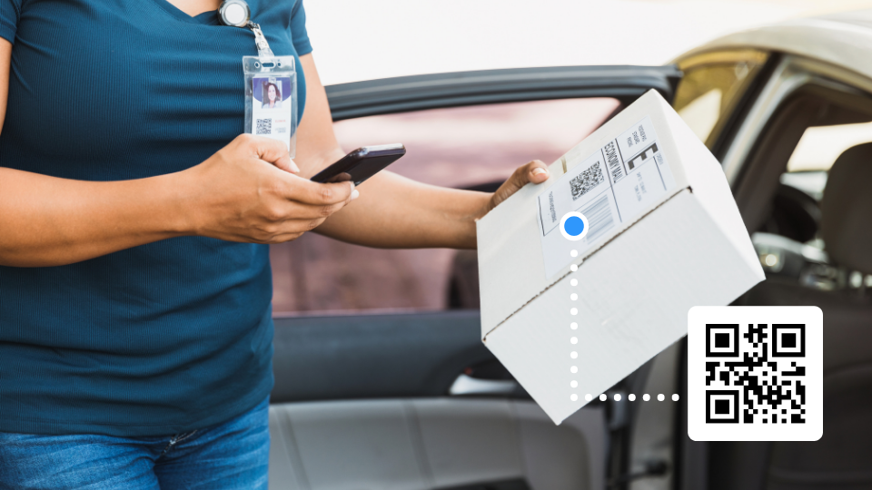 Interface of a QR code based asset management software