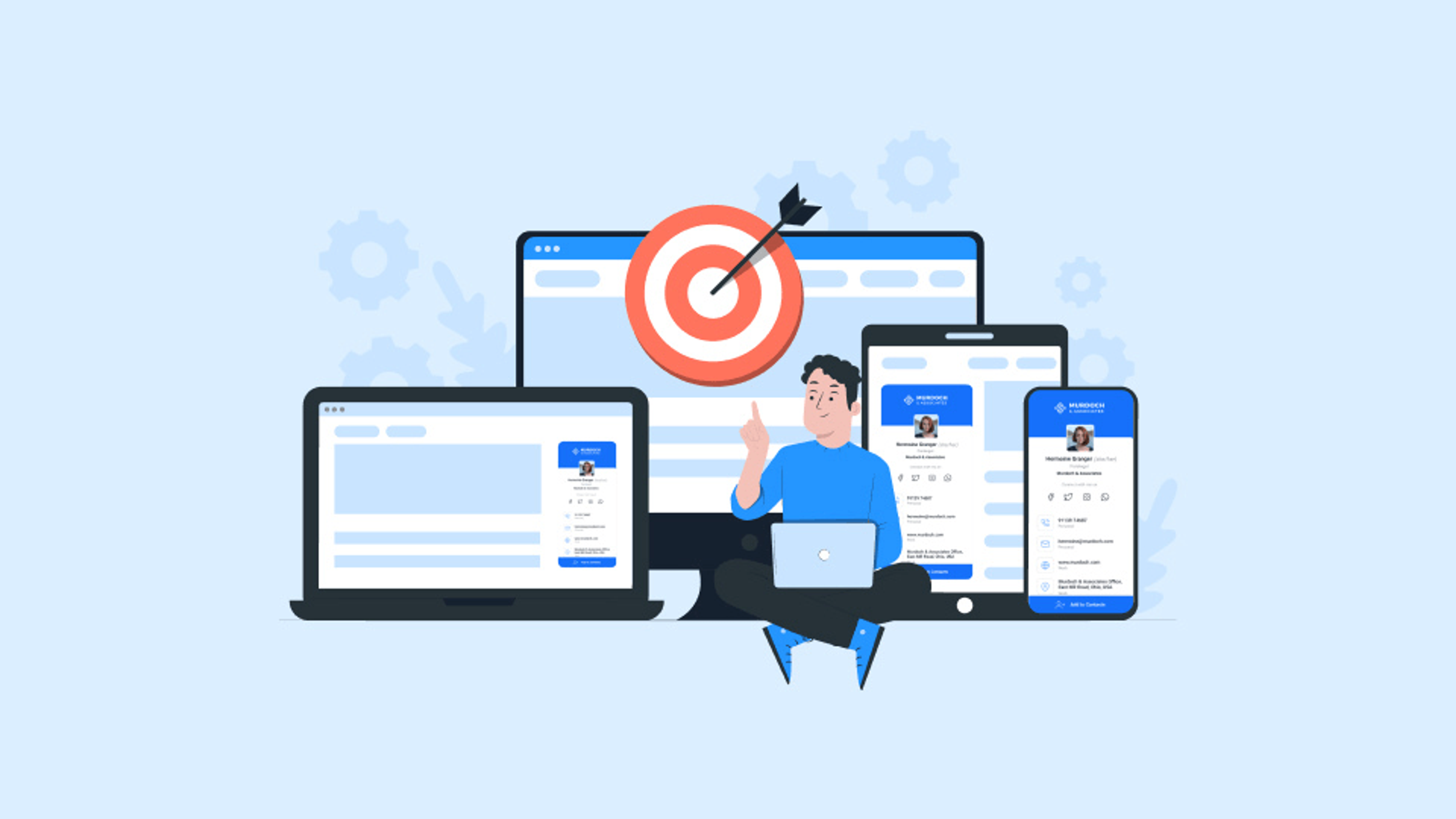 Tracking digital business card engagement and ascertaining audience interest