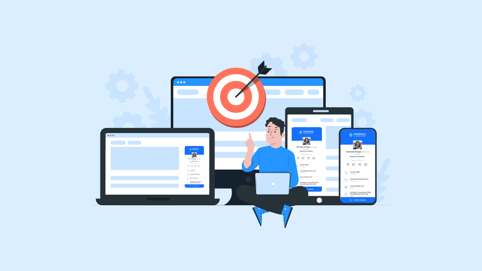 Tracking digital business card engagement and ascertaining audience interest