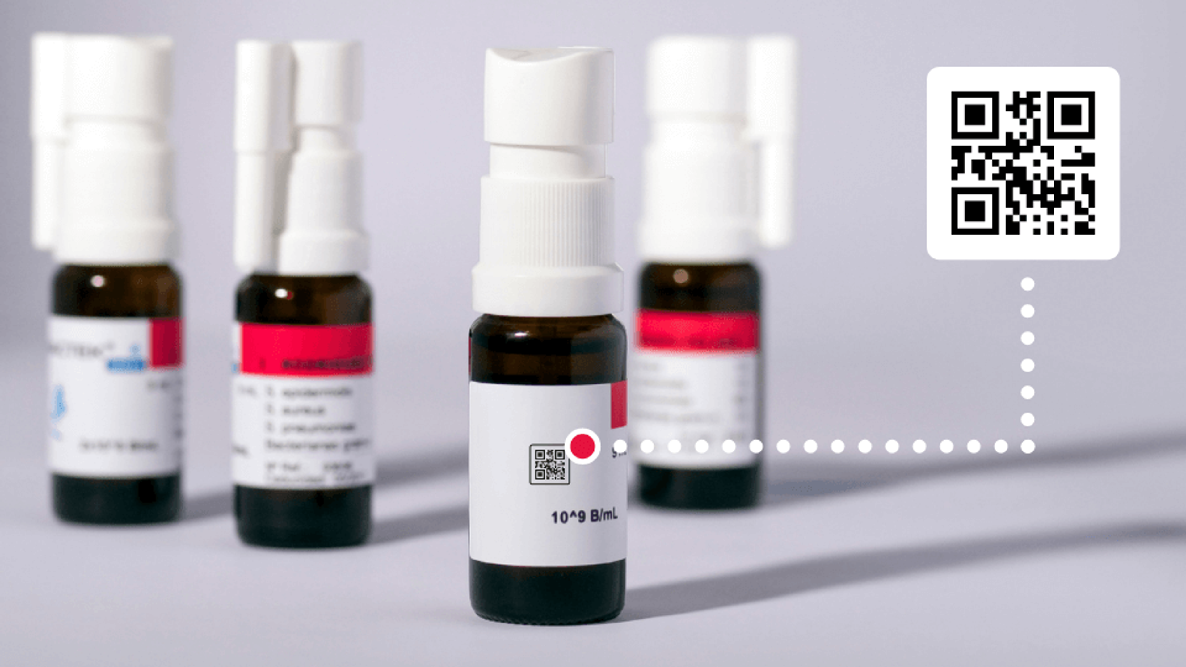 Vaccination QR Codes on vaccine vials