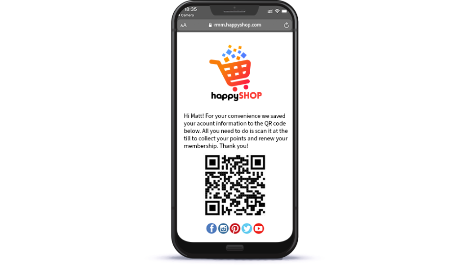 QR Codes for membership renewals