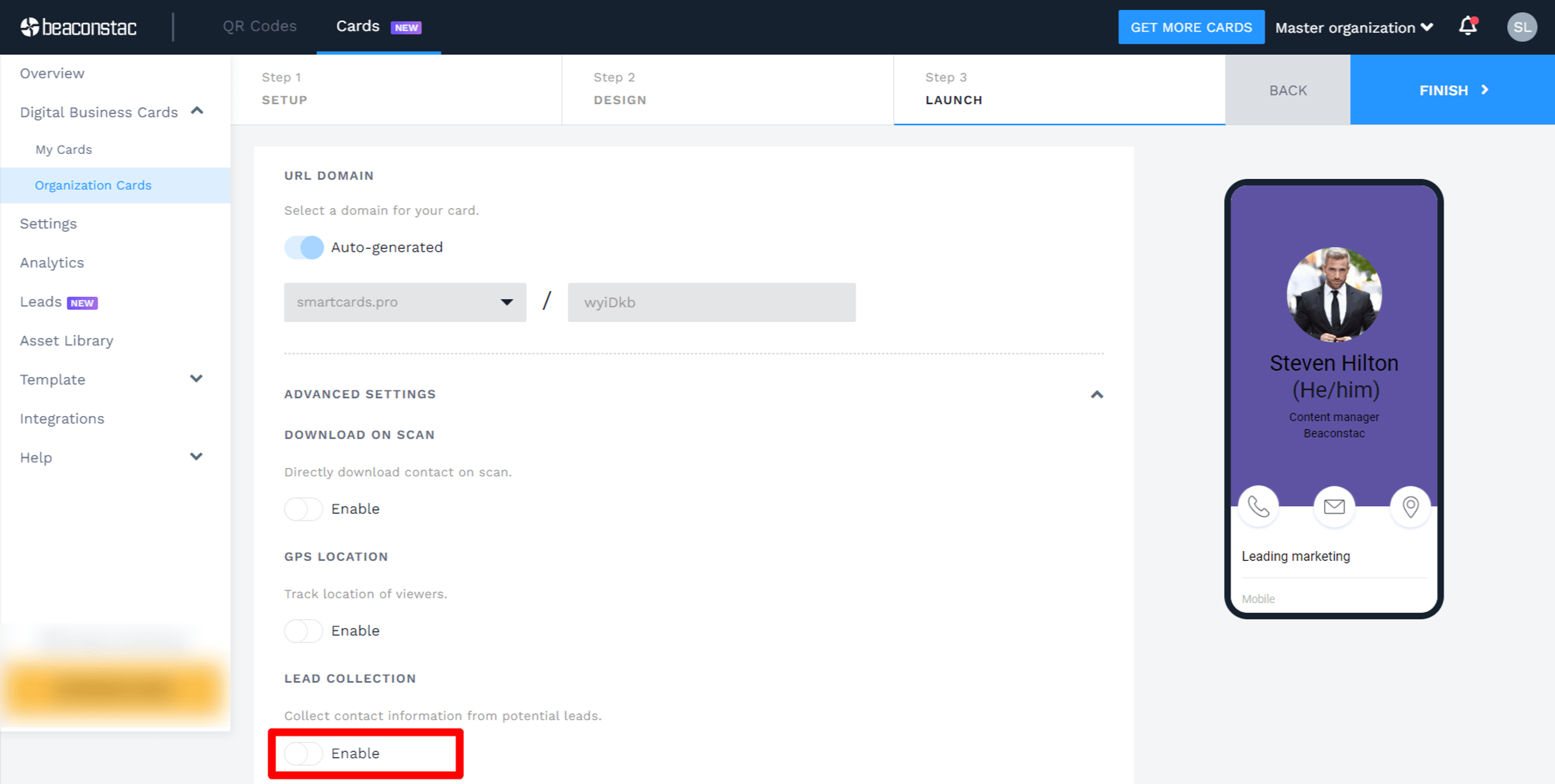 Enable-lead-collection