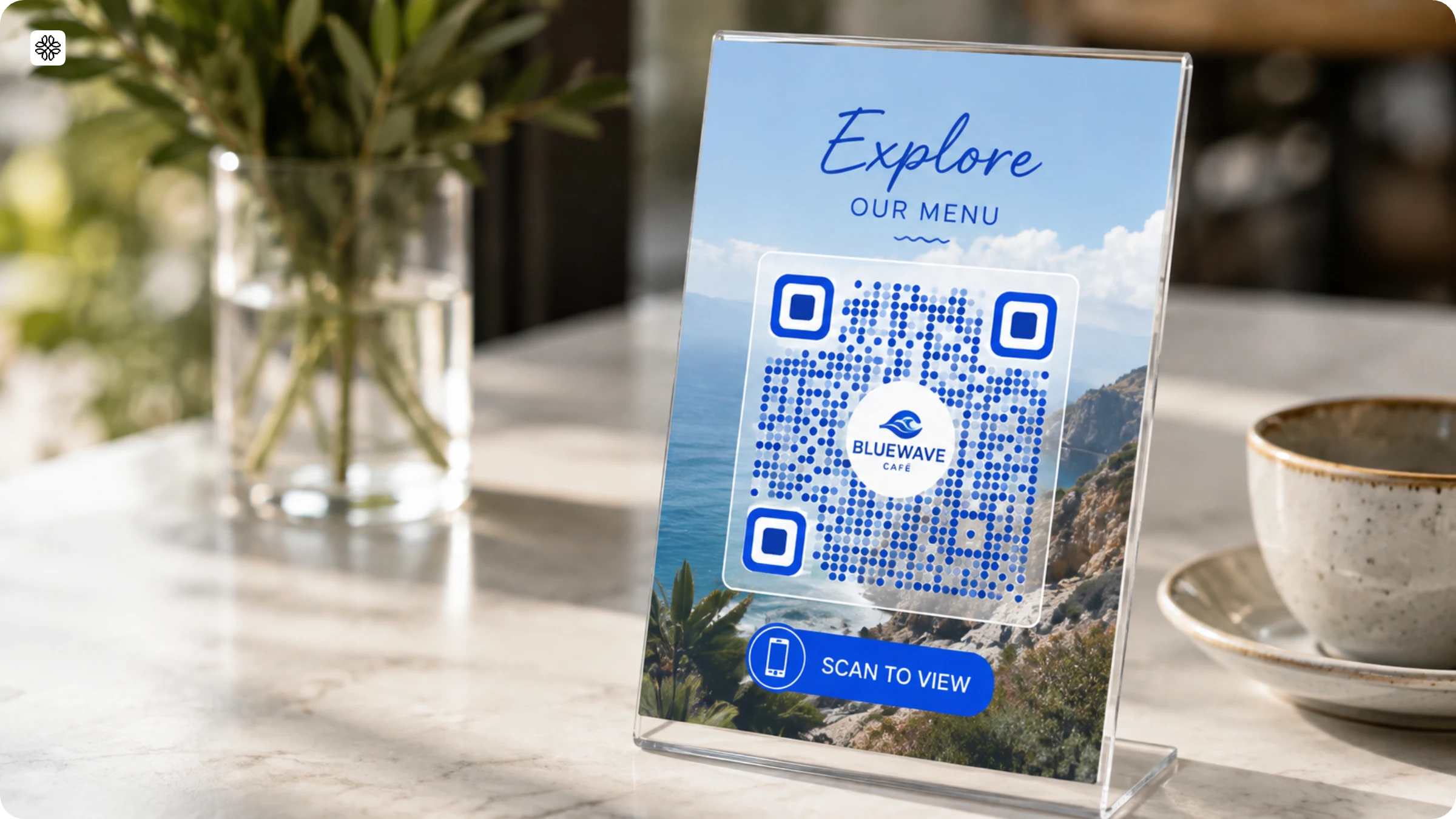 add image to QR Code with colored background