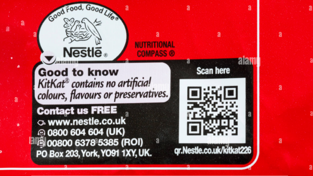 Kitkat uses QR Codes for inclusive transparency