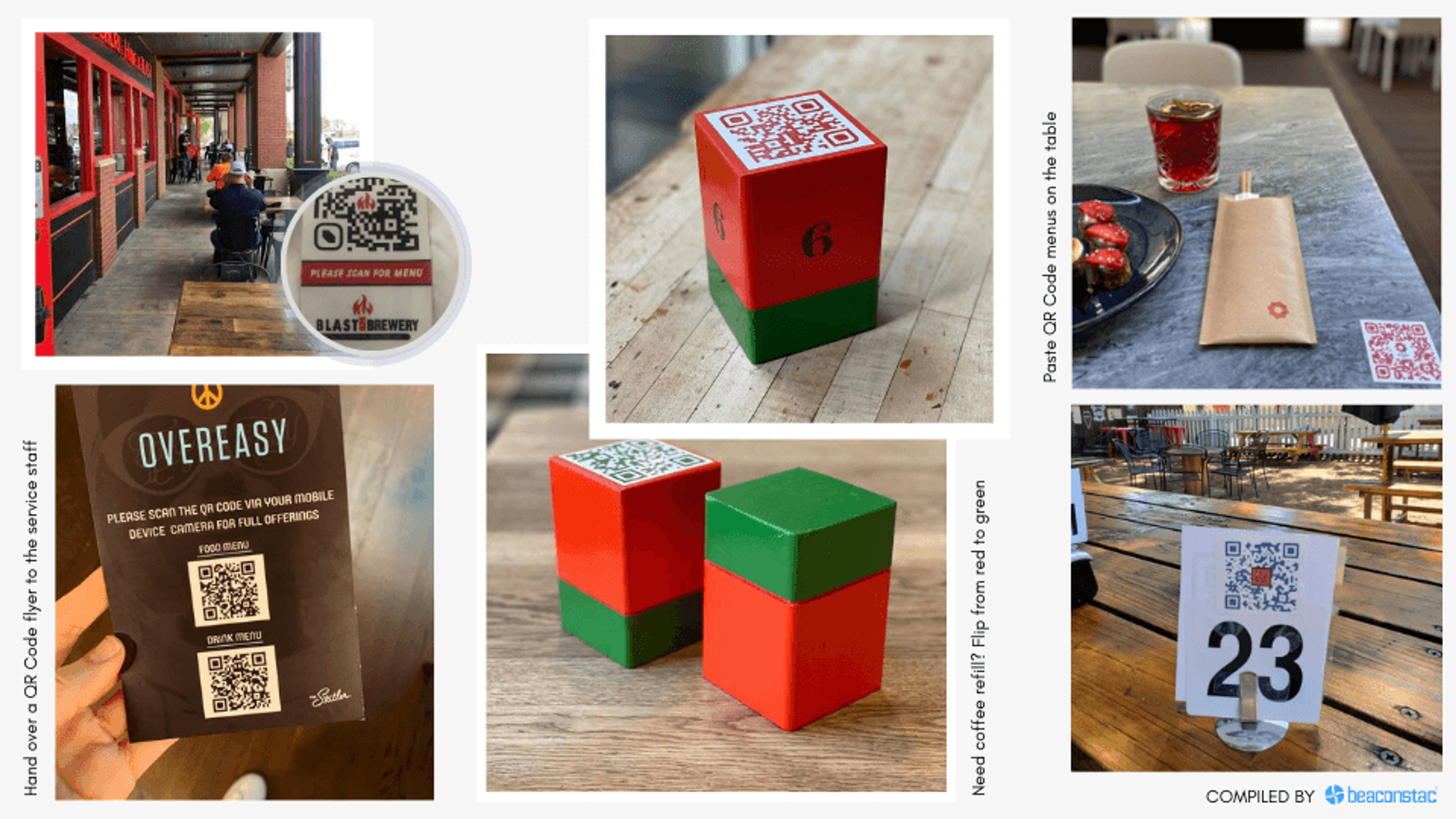 Inspiration from real restaurants using QR Code menus