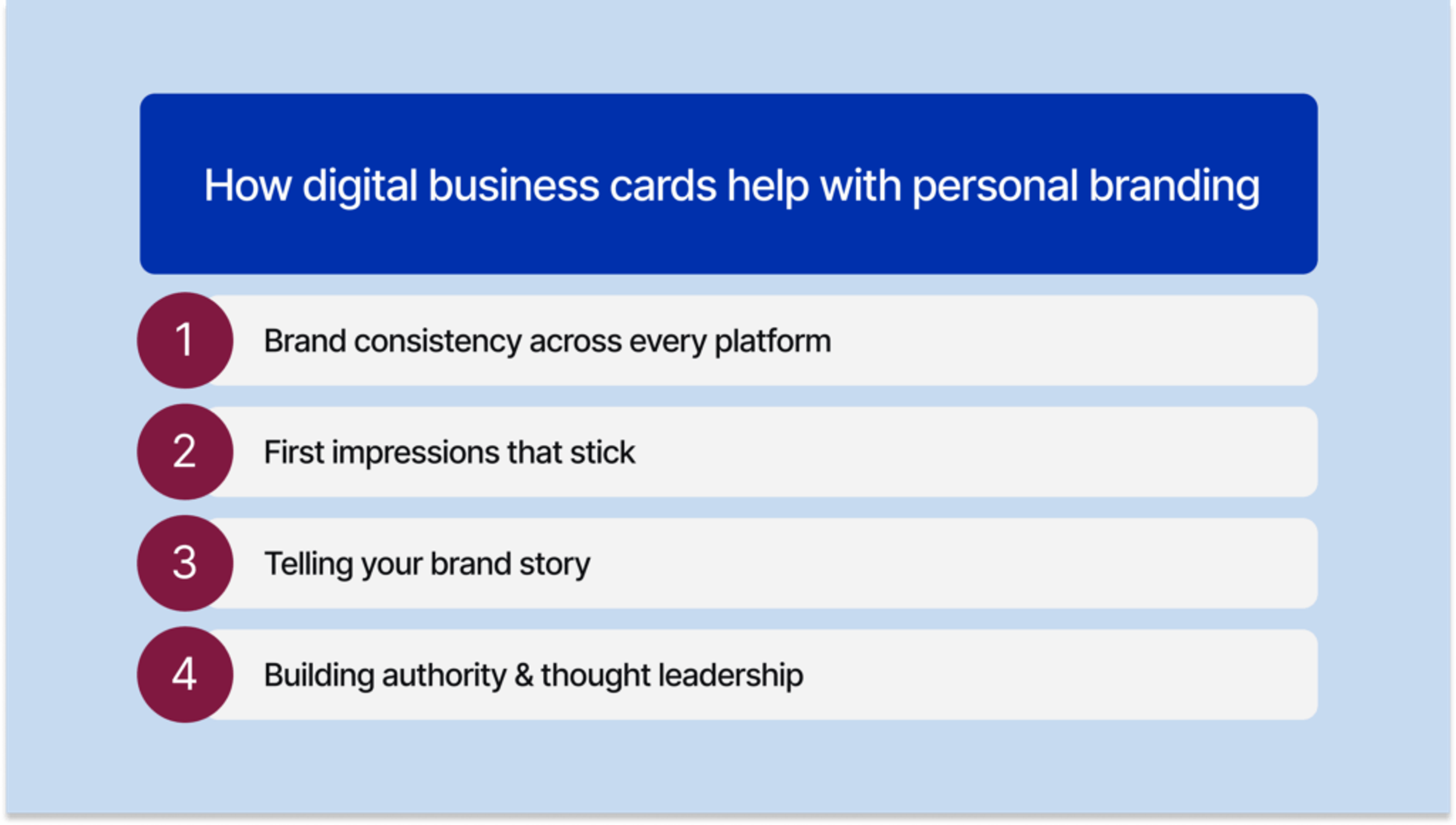 How digital business cards help with personal branding