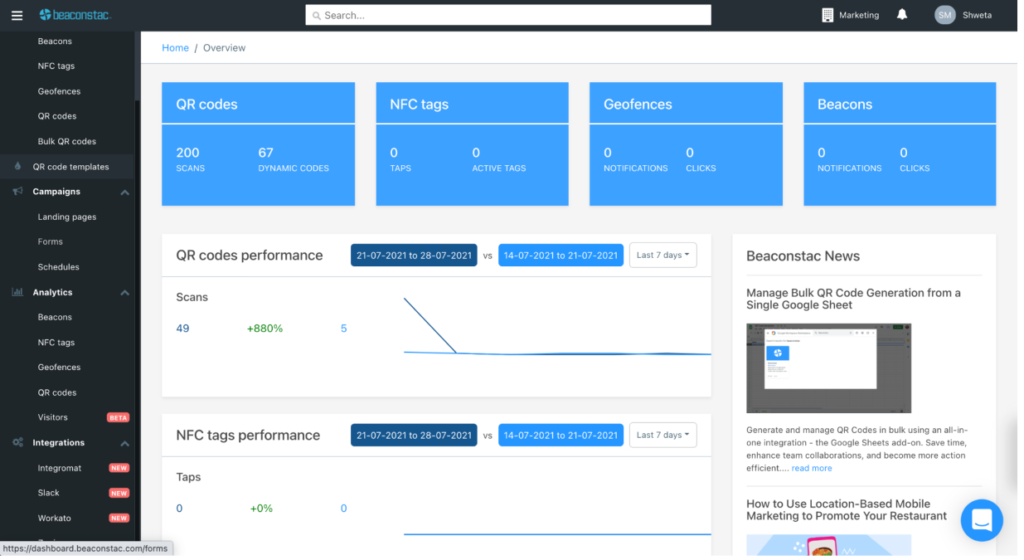 Create a form QR Code in Uniqode