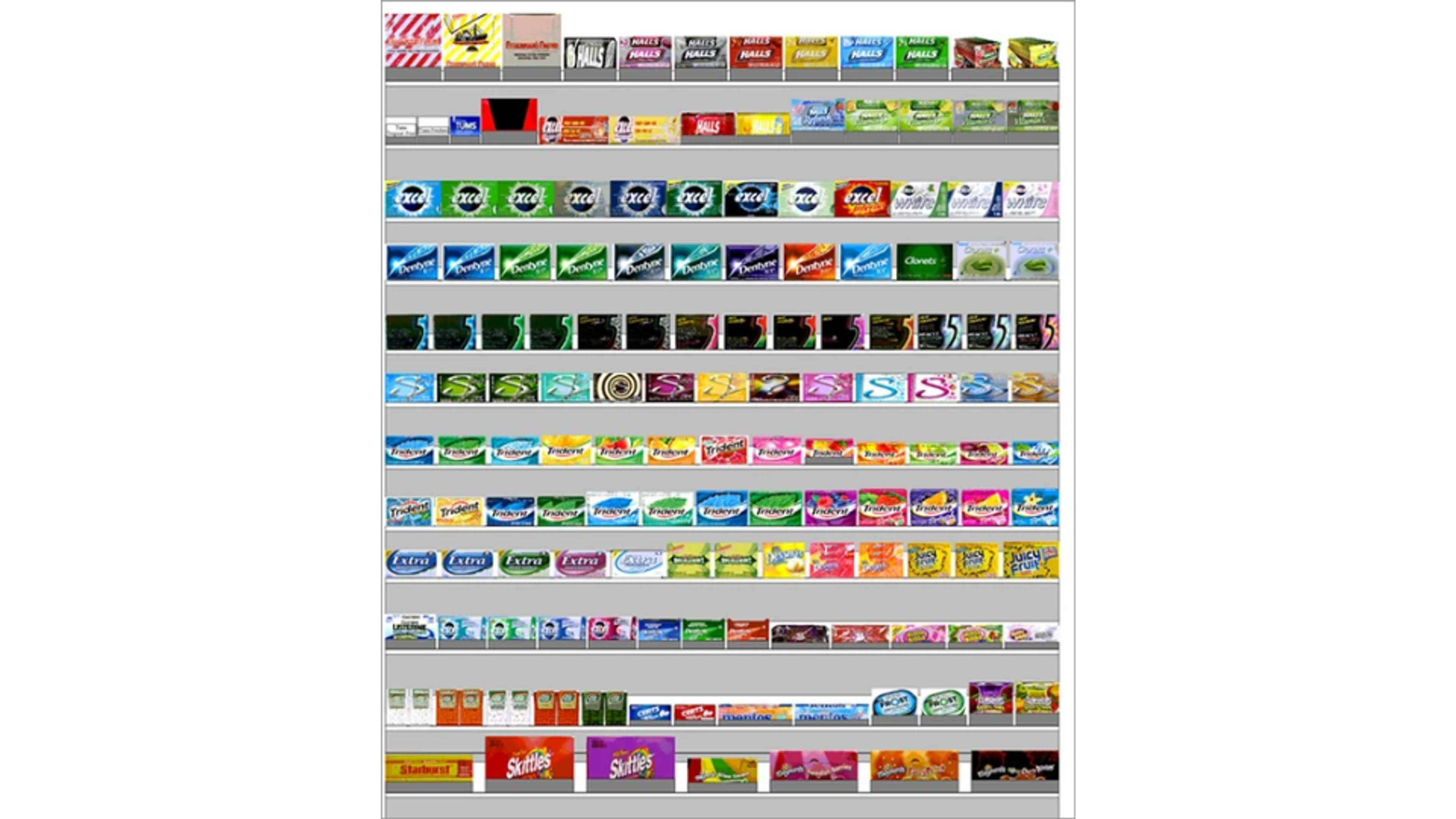 Planogram in a retail store