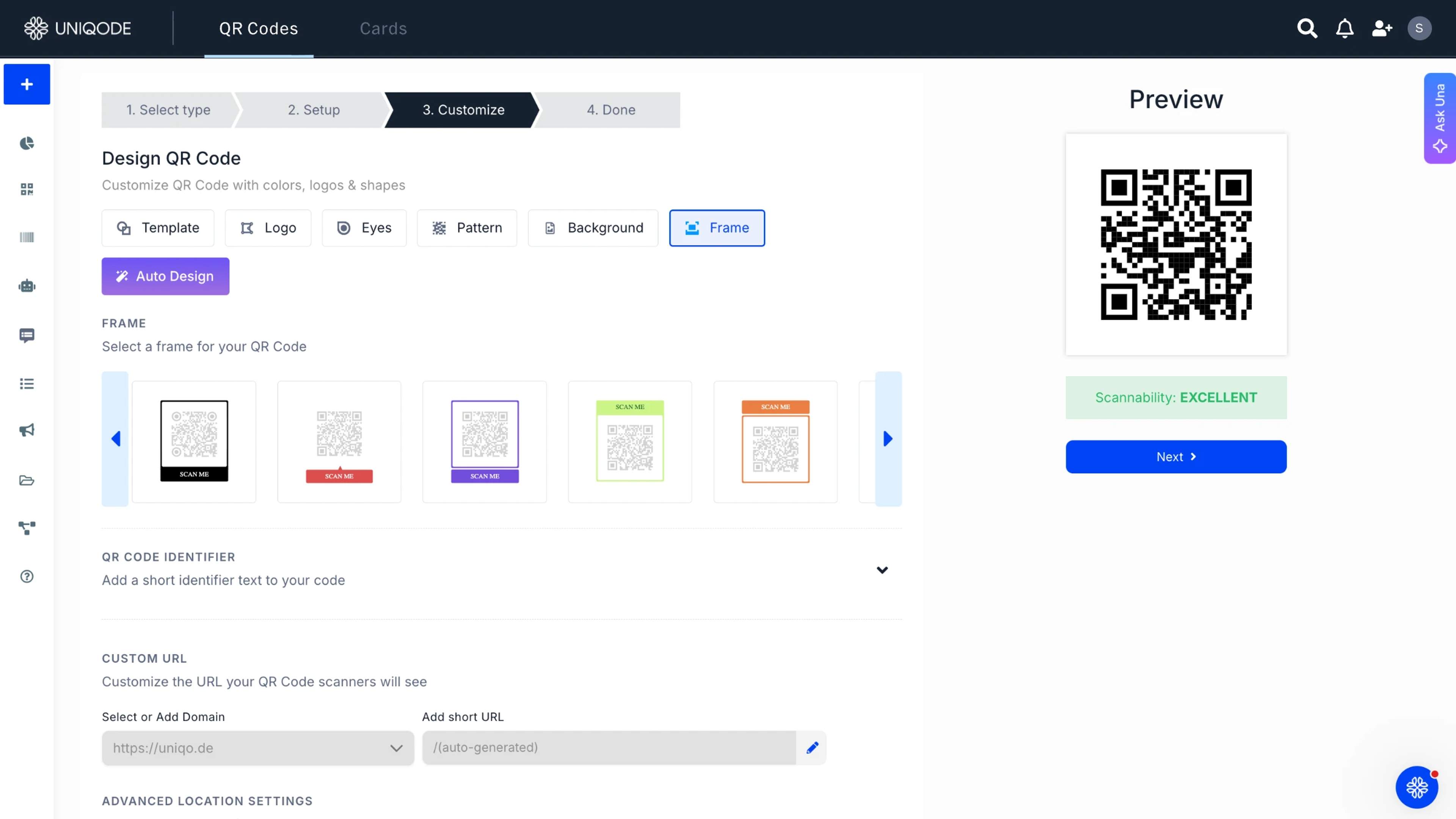 add QR Code border