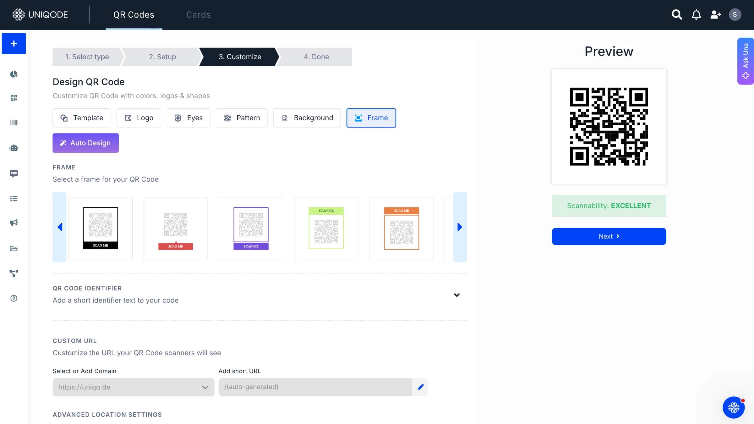 add QR Code border