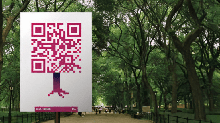 QR Codes at the central park in New York