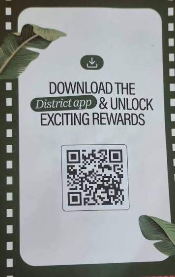 QR Code for rewards program cinema