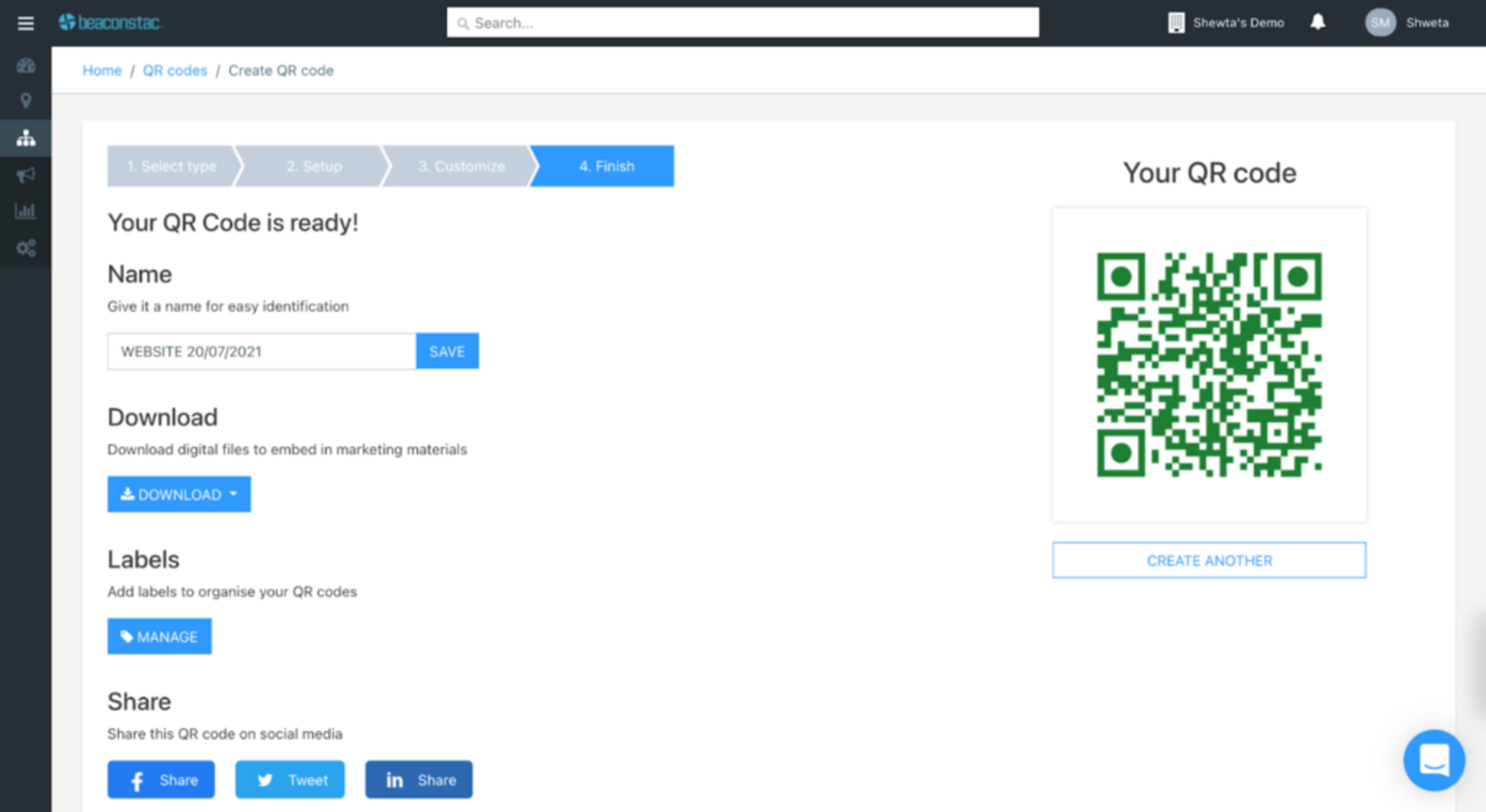 Download your QR Code