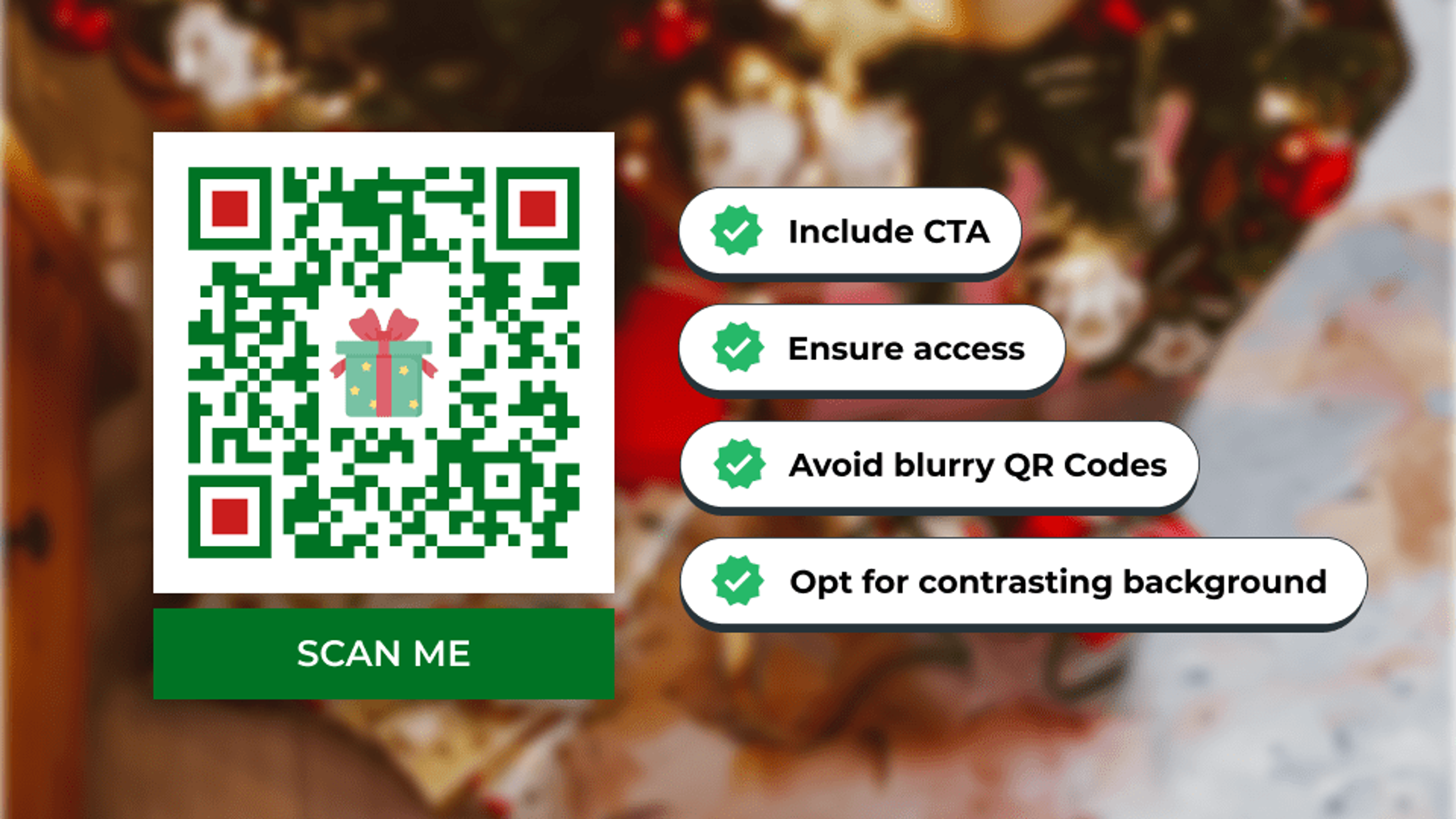 Follow best practices before using Christmas QR Codes