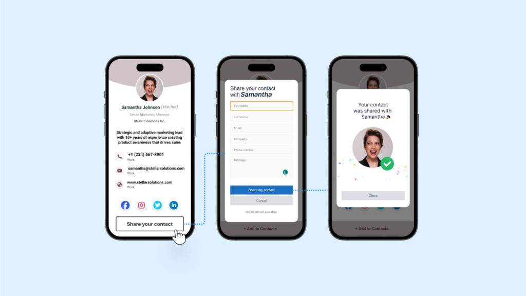 Instantly capture prospect information during HR conferences.