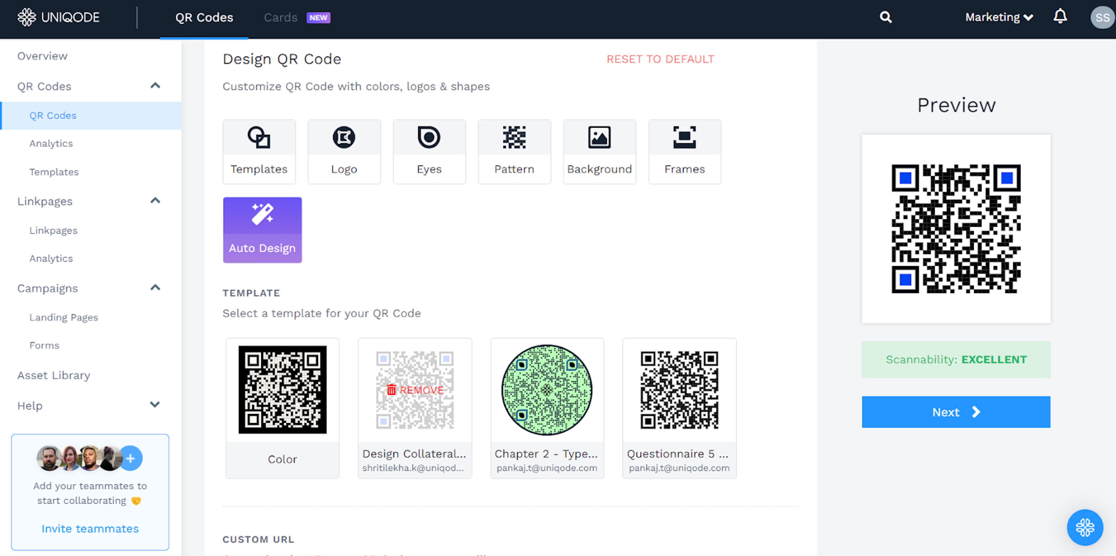 customize your all in one qr code