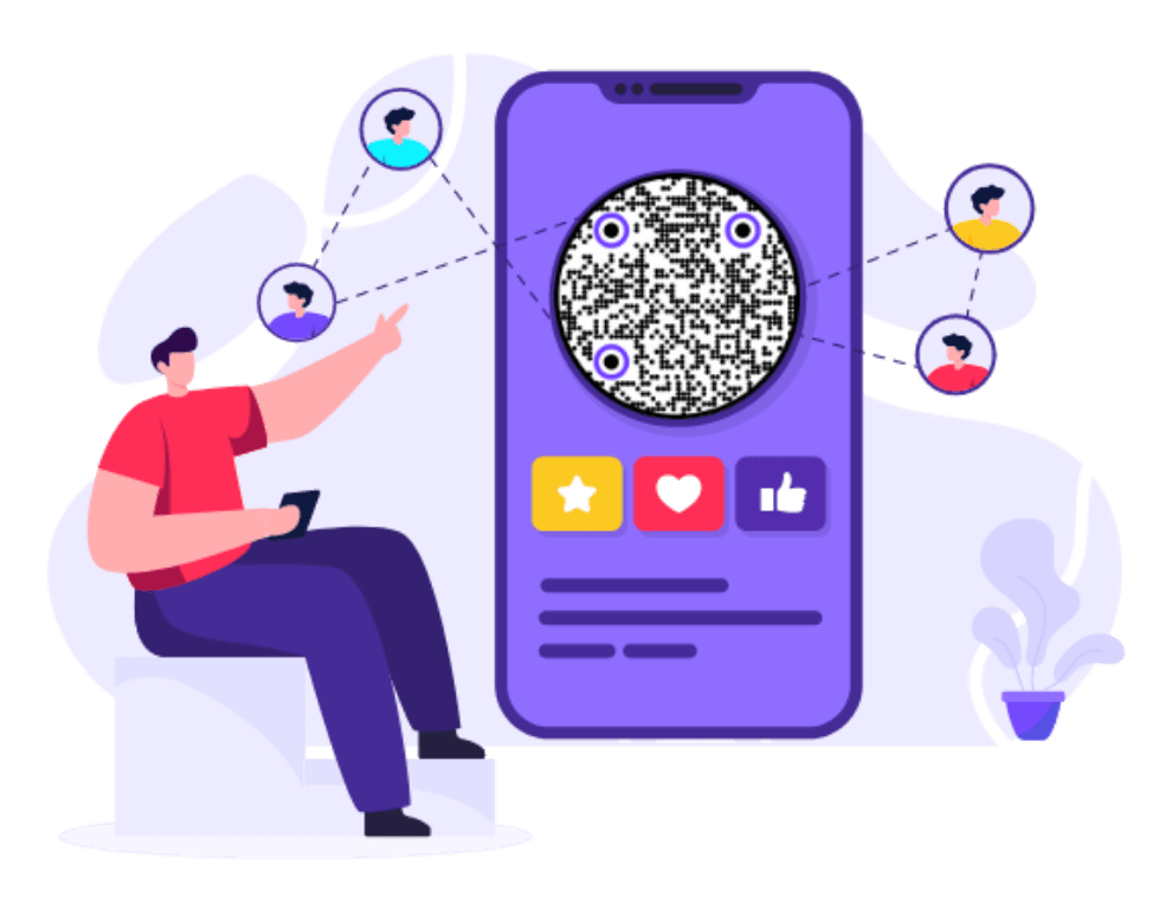 Social media QR Codes