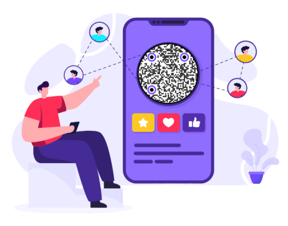 Social media QR Codes