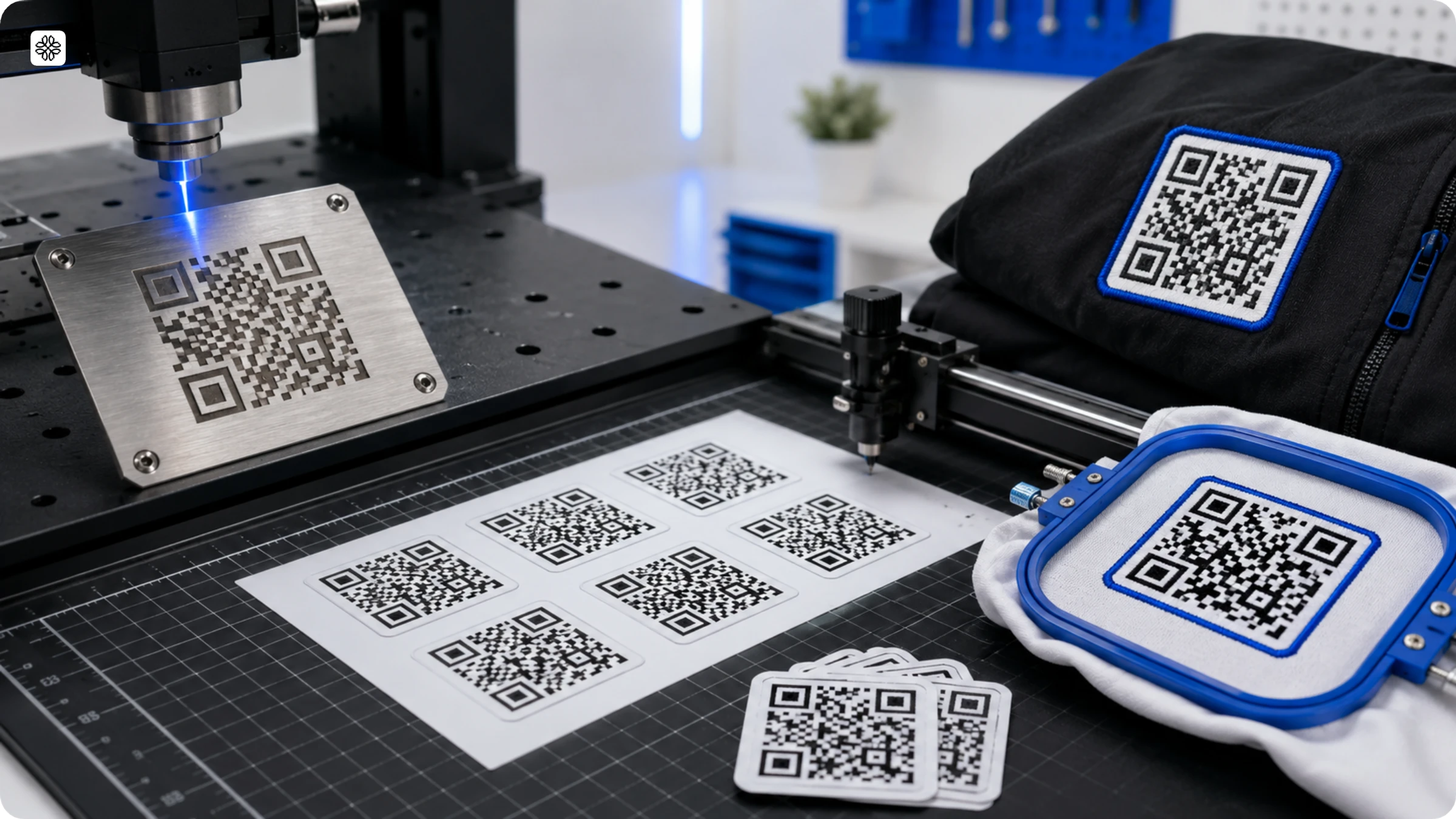 vector QR Codes for embroidery