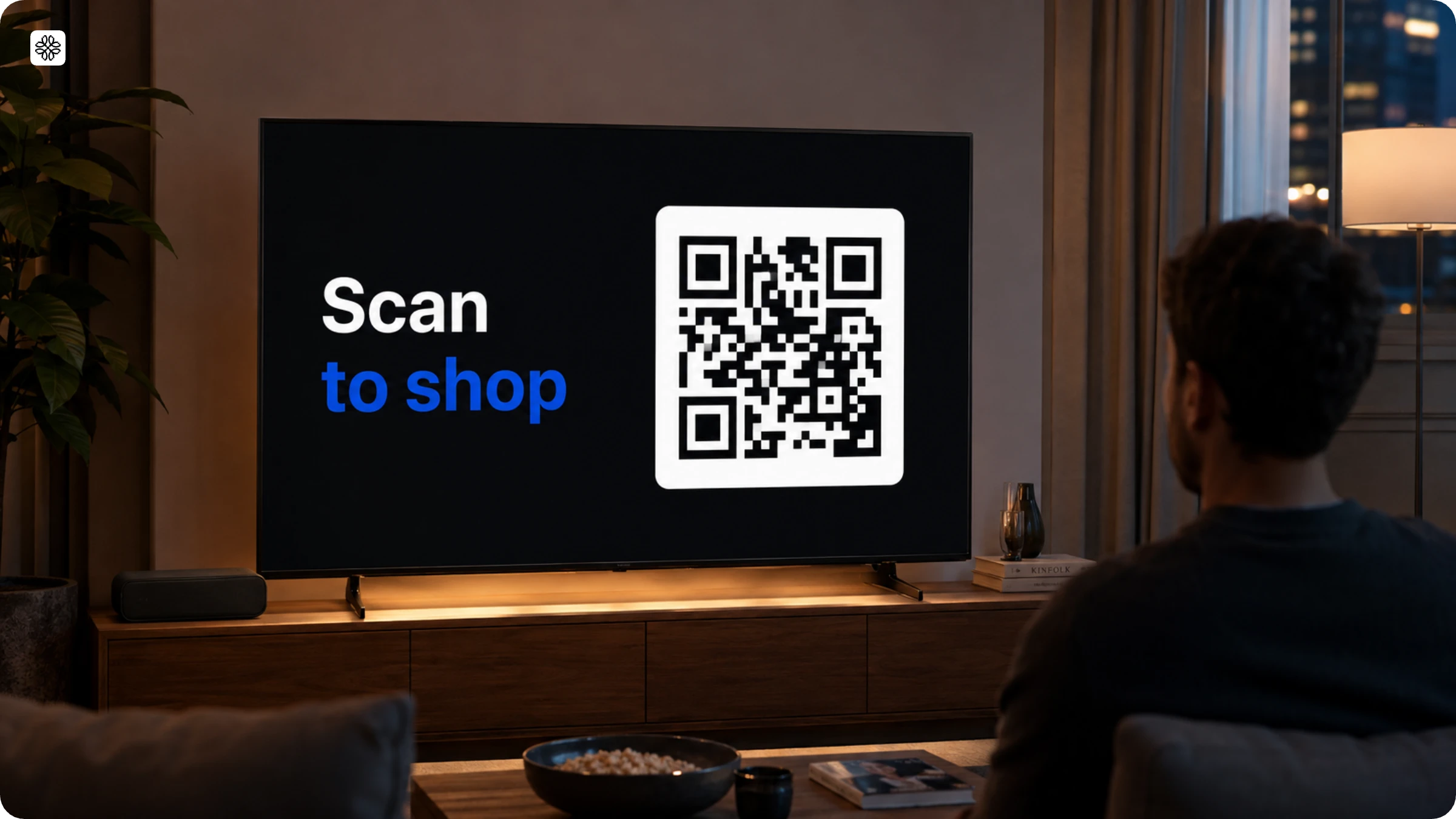 scan TV QR Code to shop