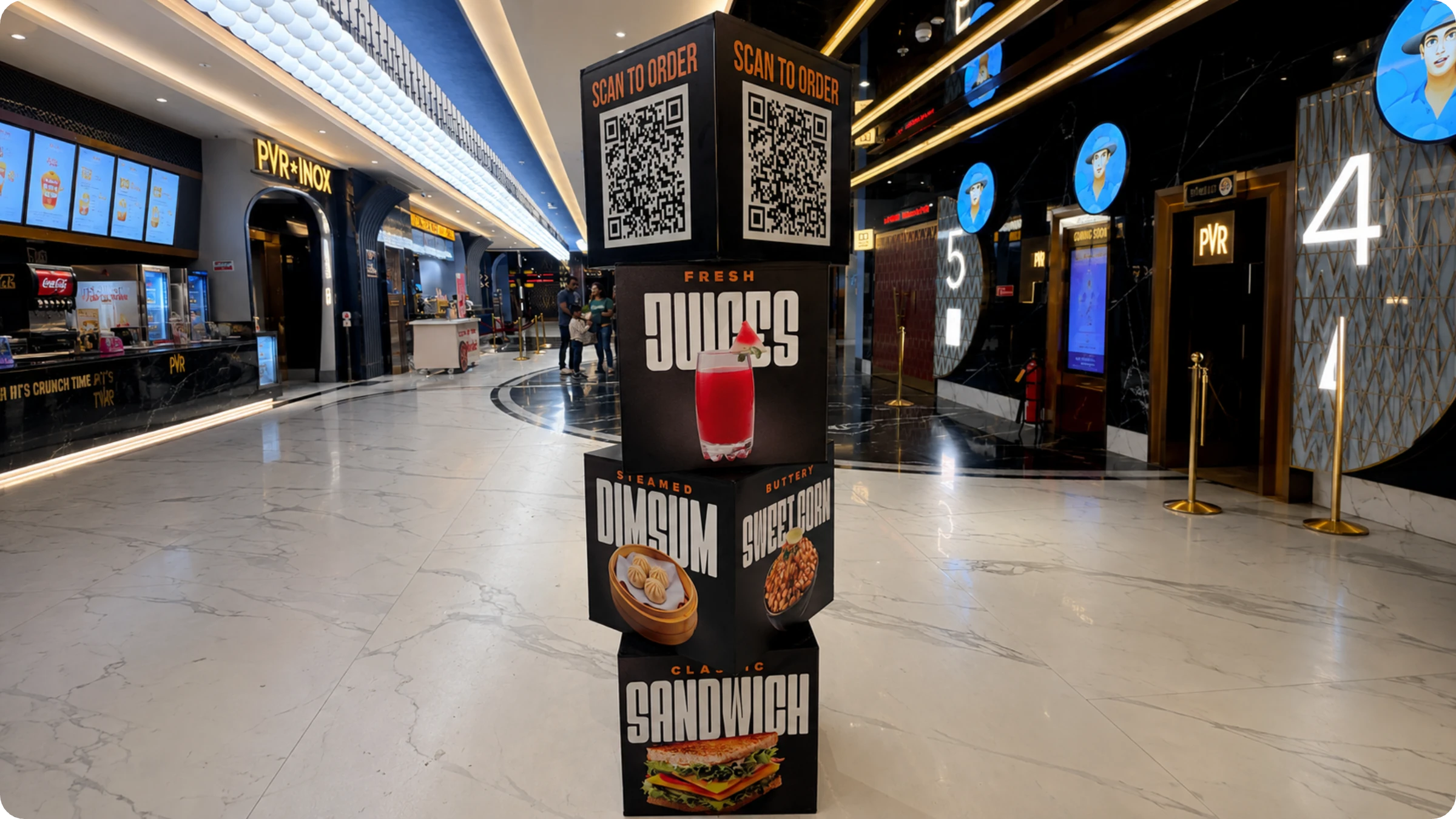 PVR uses QR Codes for upselling