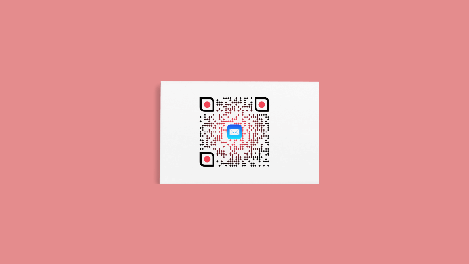 QR Code to send email to customer support.