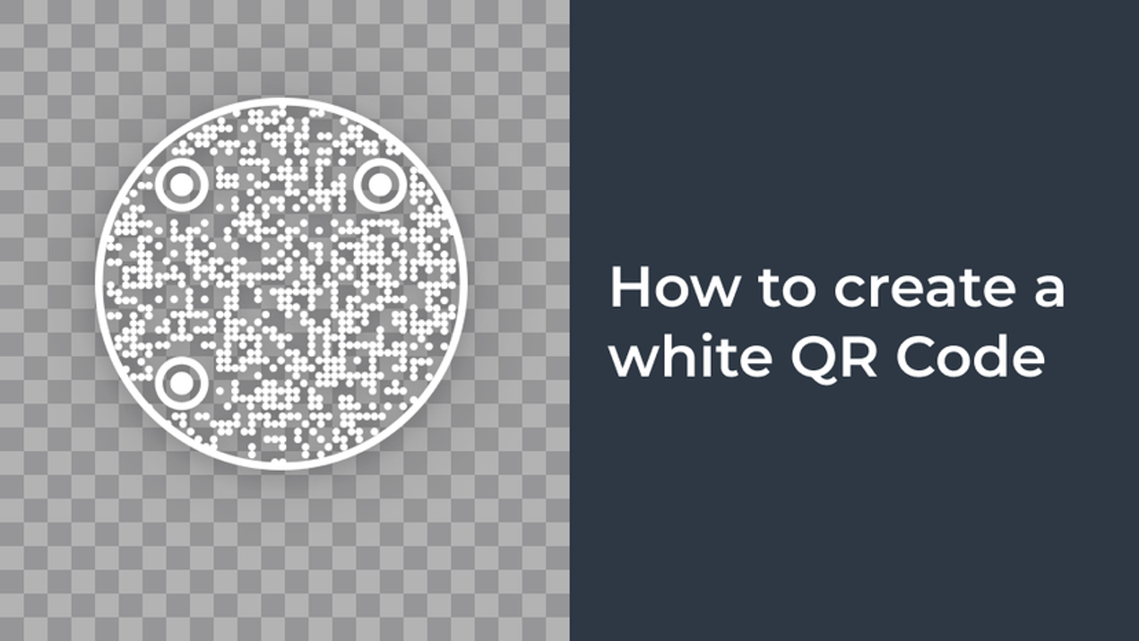 How to Create a White QR Code with Transparent Background