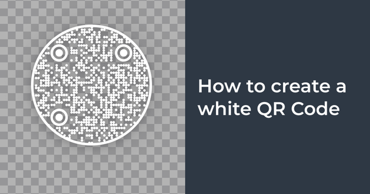 White Coding System How to Create a White QR Code with Transparent Background