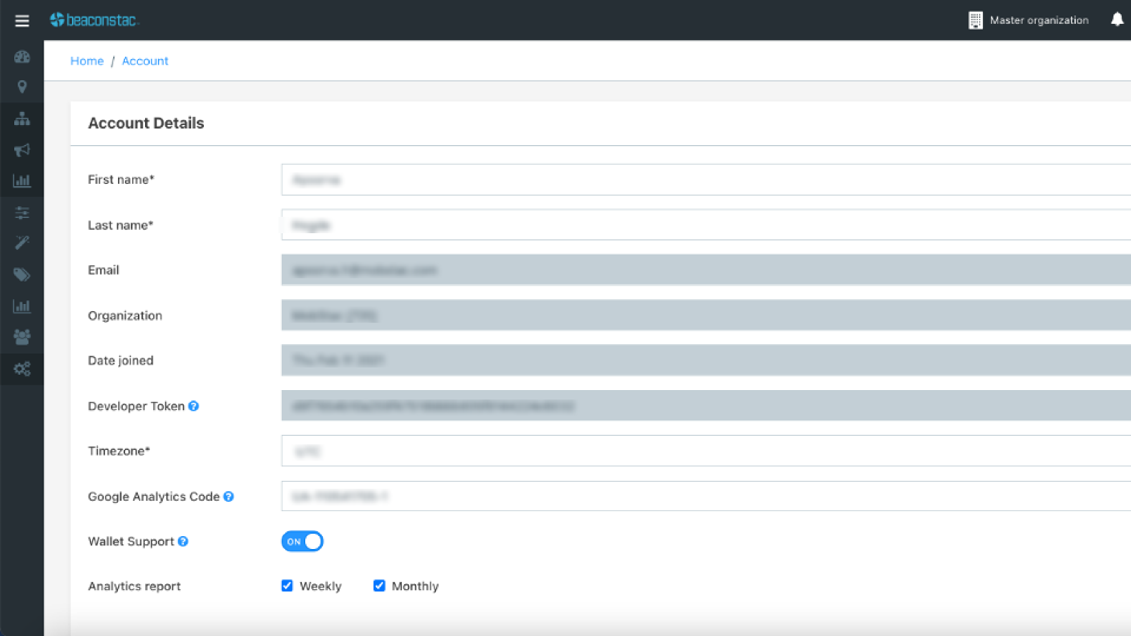 QR Code API developer token key