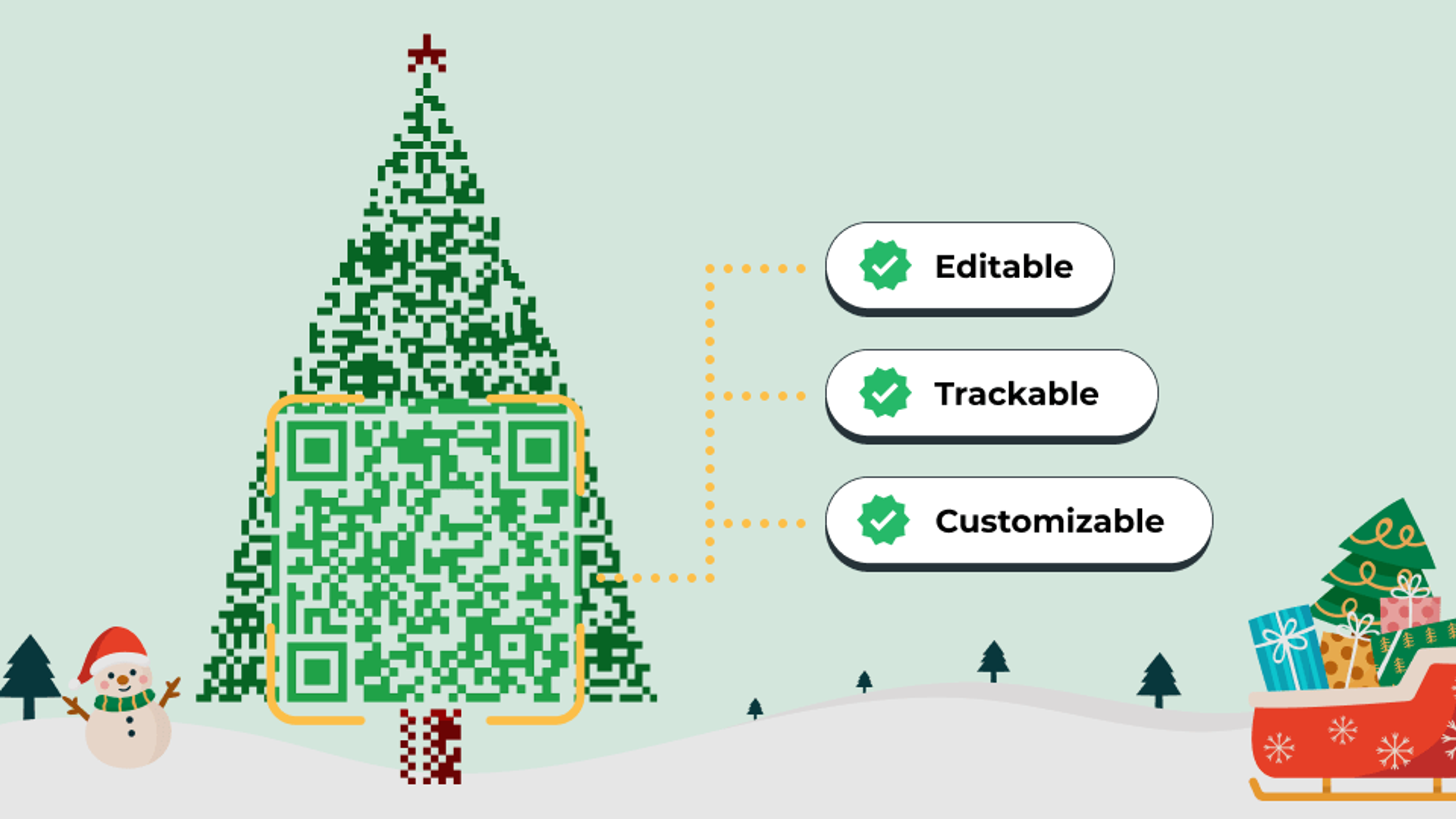 Choose dynamic Christmas QR Codes