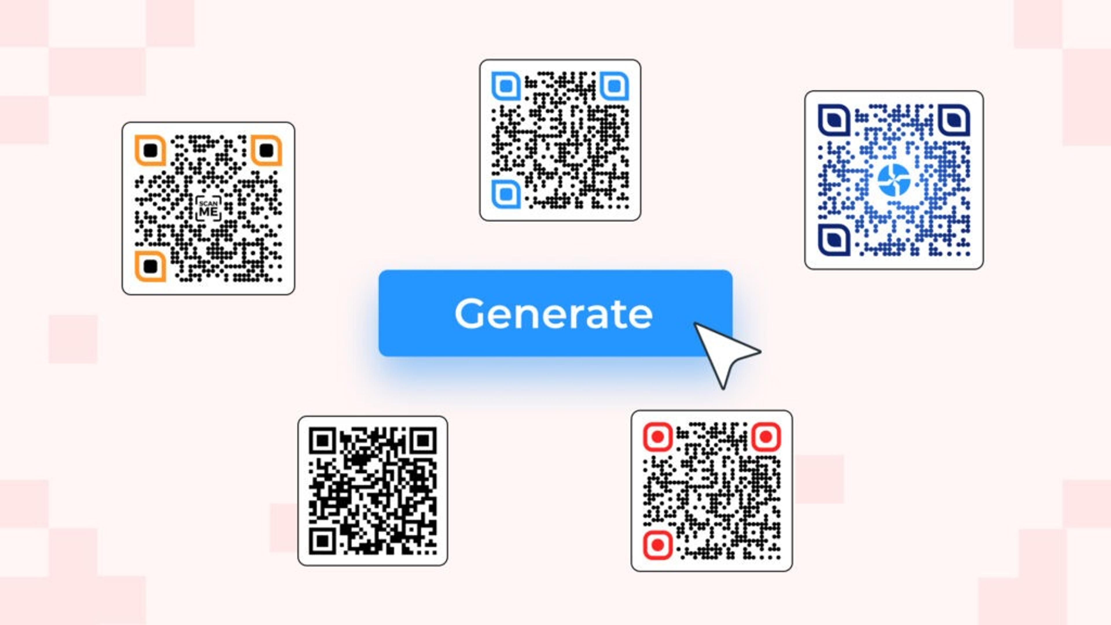 Image shows bulk generation feature of Uniqode