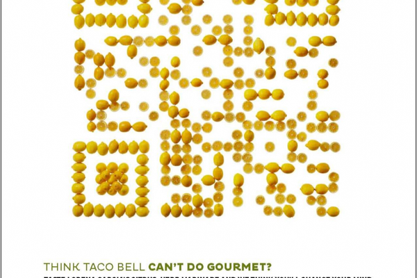 tacobell qr coed poster