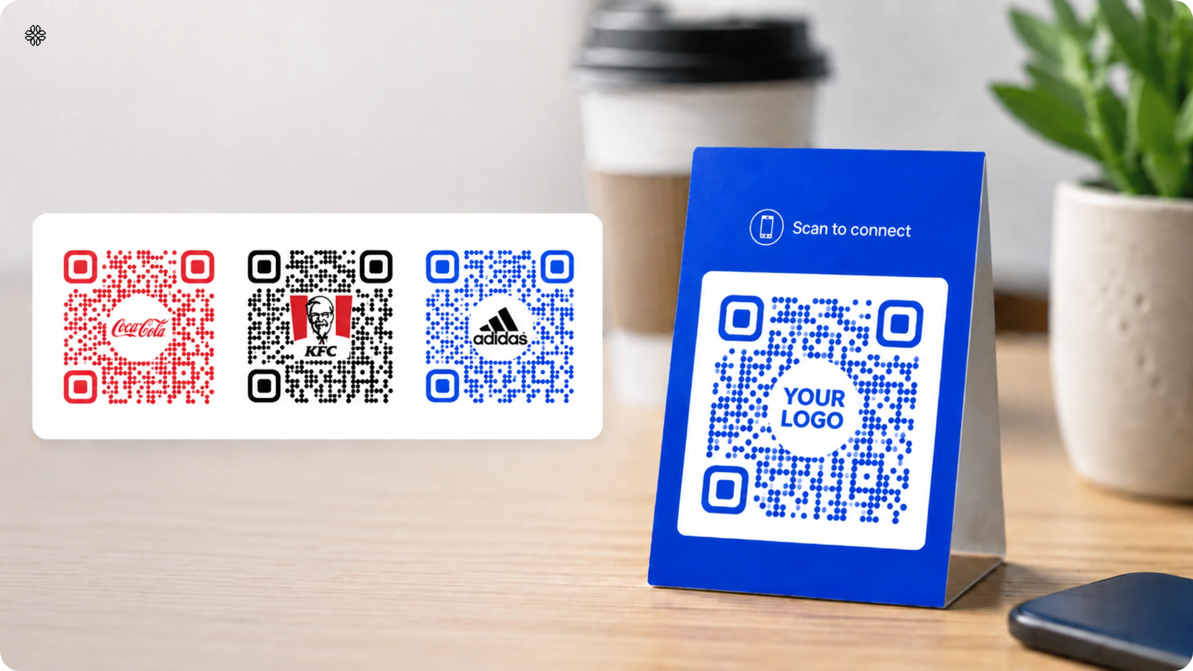 colored QR Code with logo