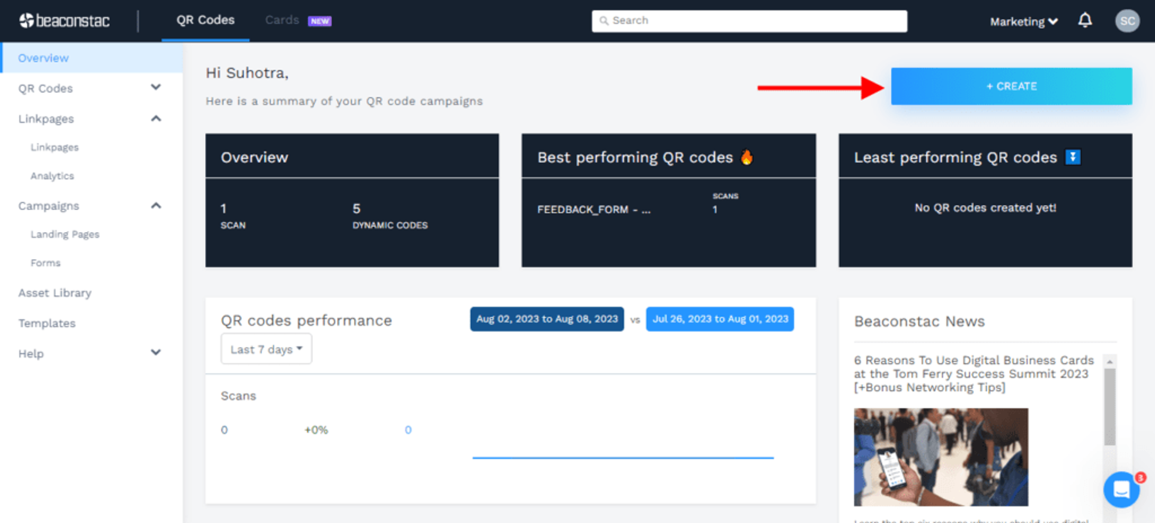 create-a-qr-code-for-a-magazine-step-one-click-create
