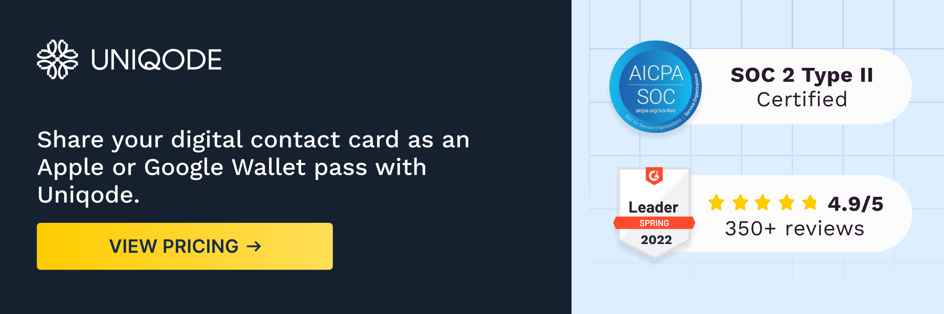 Share your digital business card as an Apple or Google Wallet pass with Beaconstac