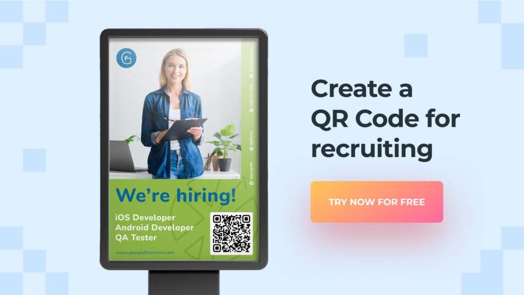 Create a QR Code for recruiting using Uniqode