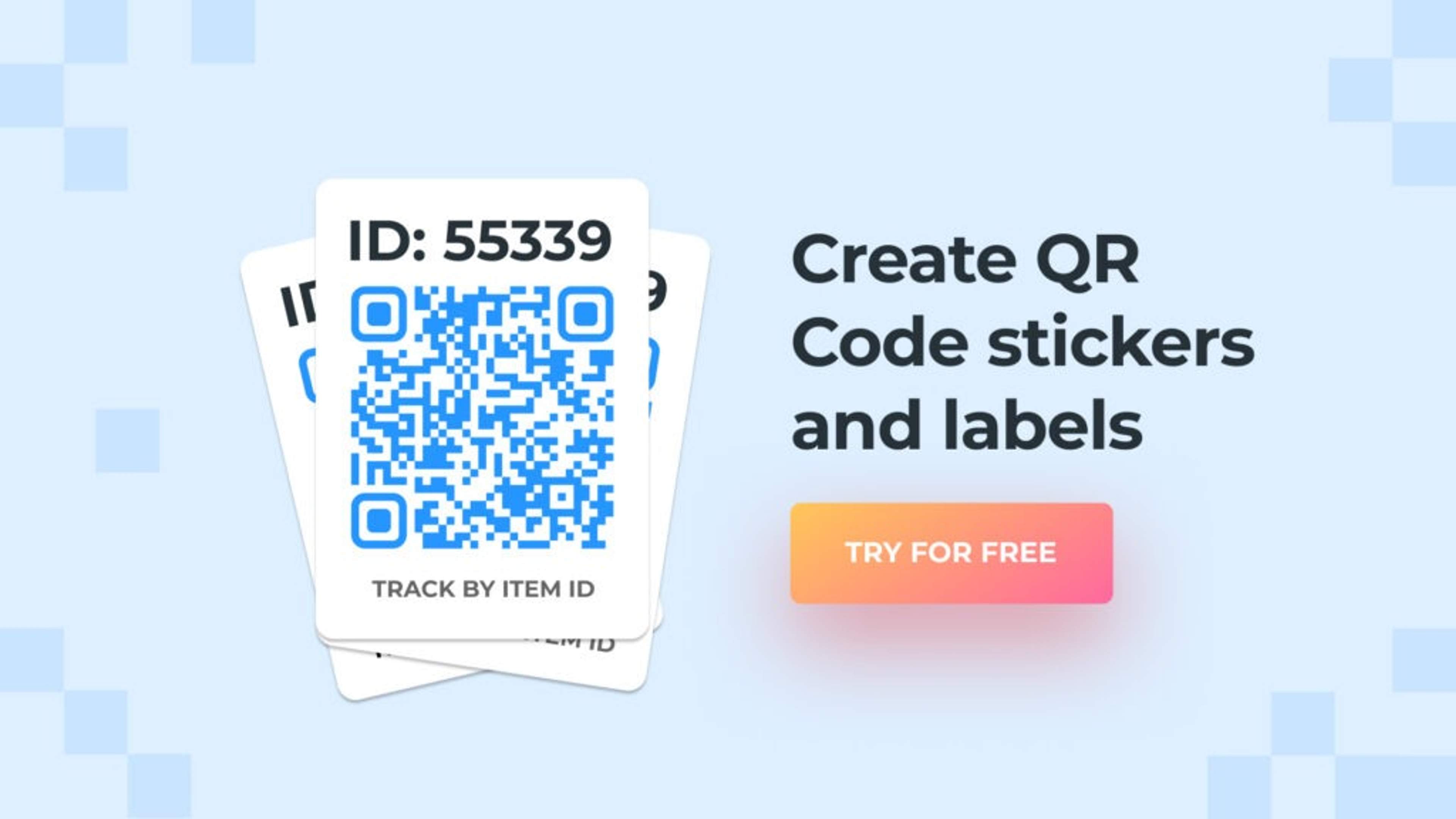 Create QR Code labels and stickers with Uniqode