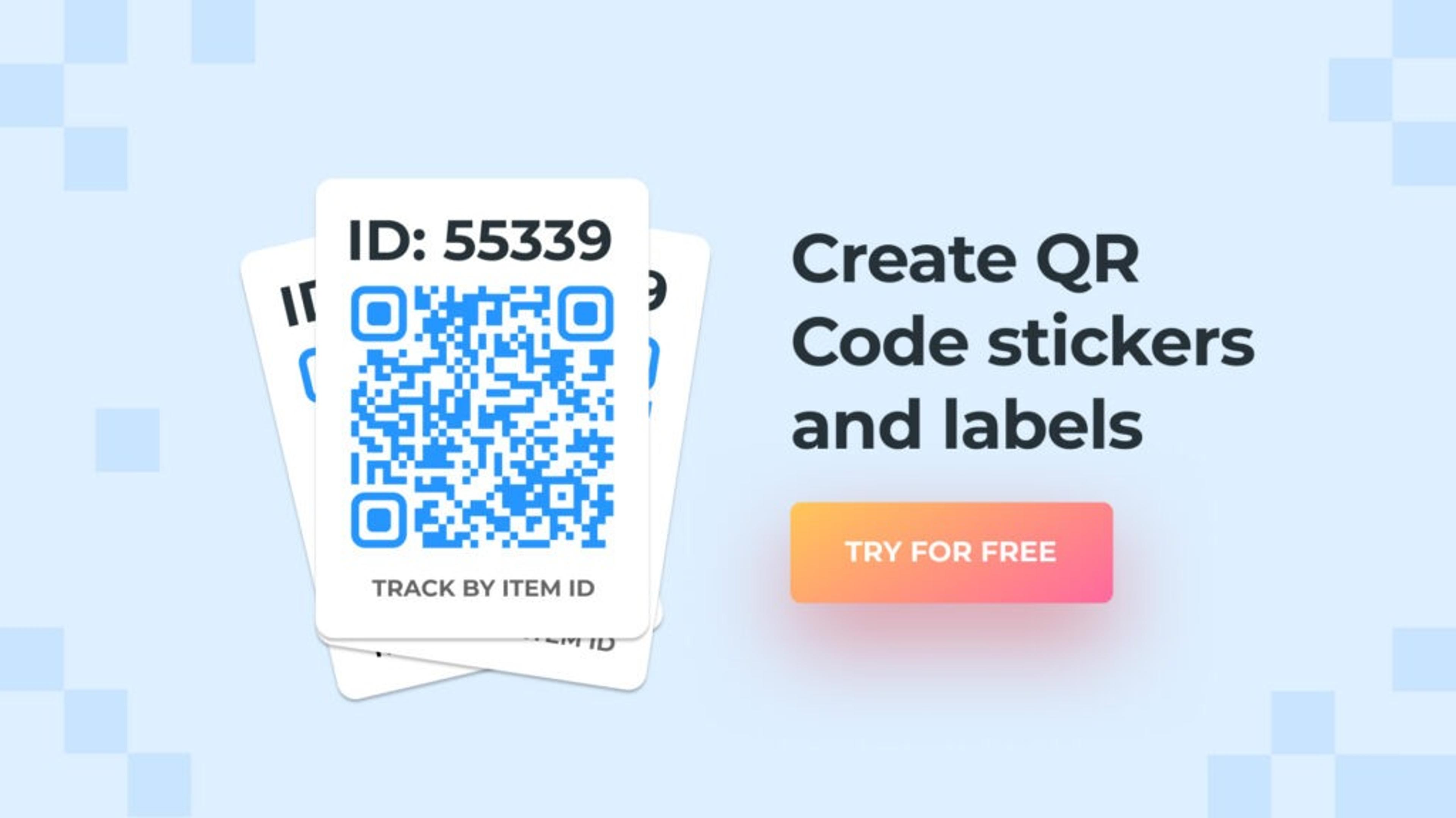 Create QR Code labels and stickers with Uniqode