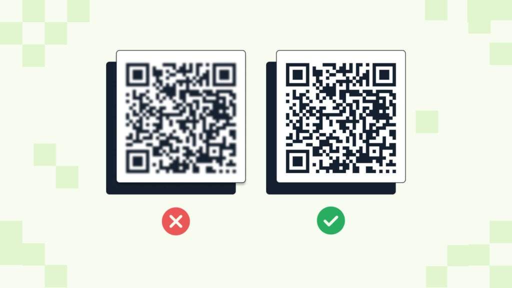Generate high-resolution vector qr codes